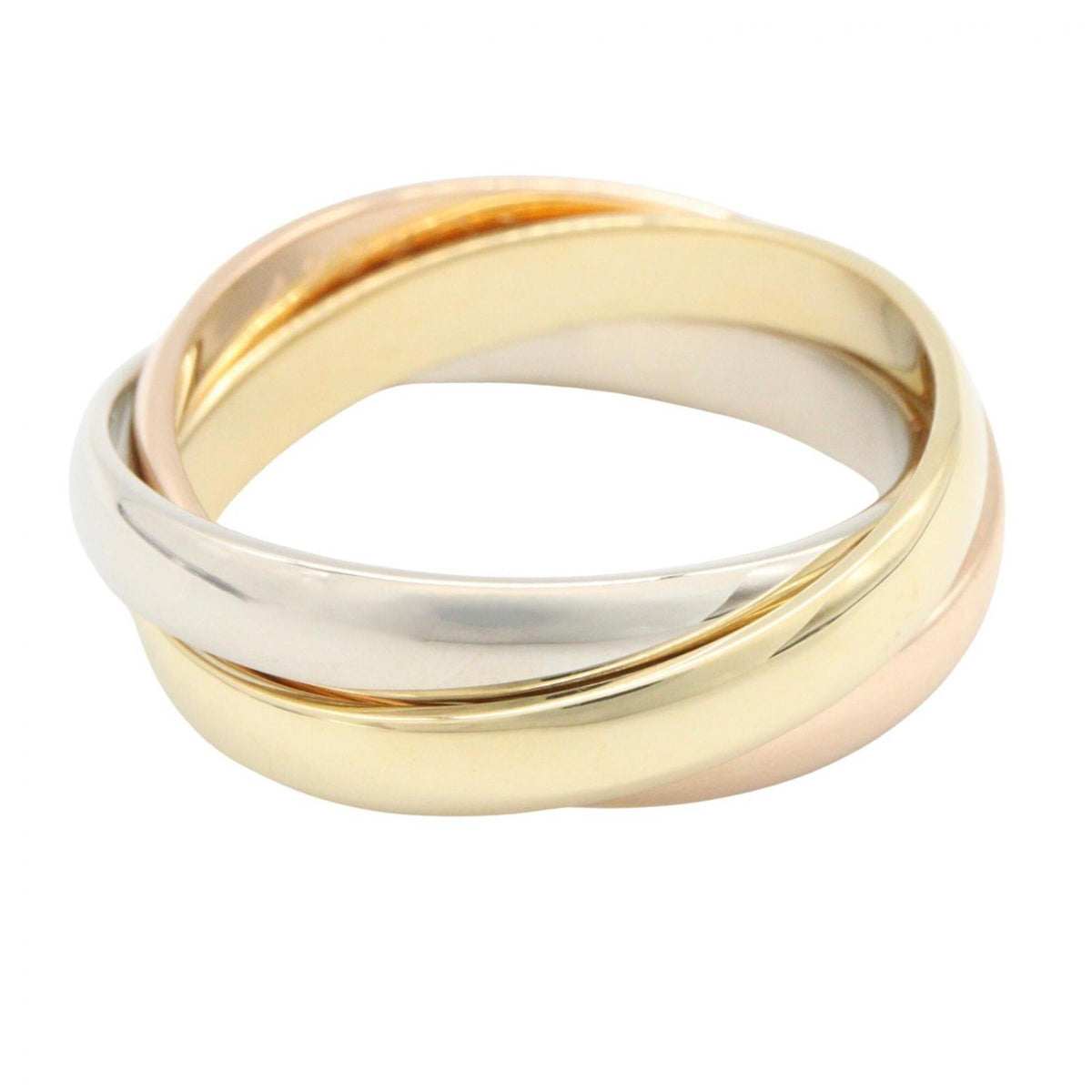 Cartier Pink Gold White Gold Yellow Gold Yellow Gold (18K) Pink Gold (18K) White Gold (18K) Band Ring (Pre-Owned)