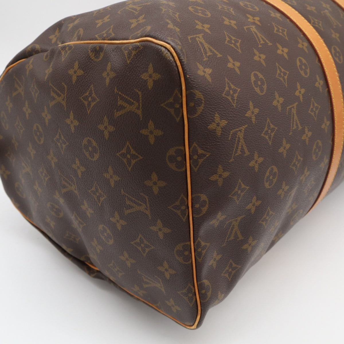 Louis Vuitton Monogram Beige Brown Monogram Boston Bag (Pre-Owned)