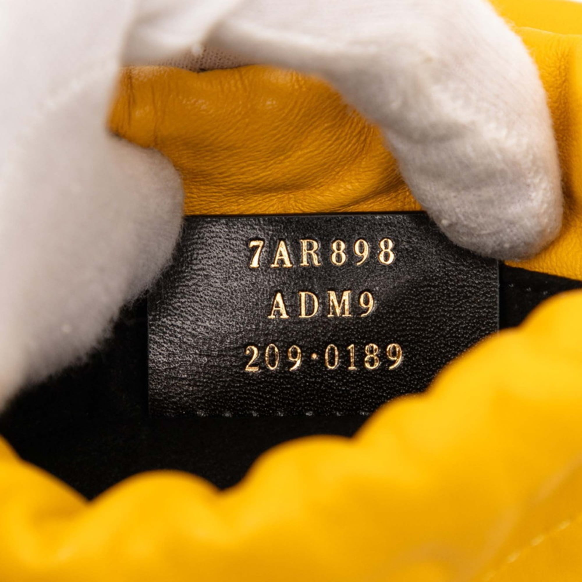 Fendi Yellow Leather Pouch (Pre-Owned)