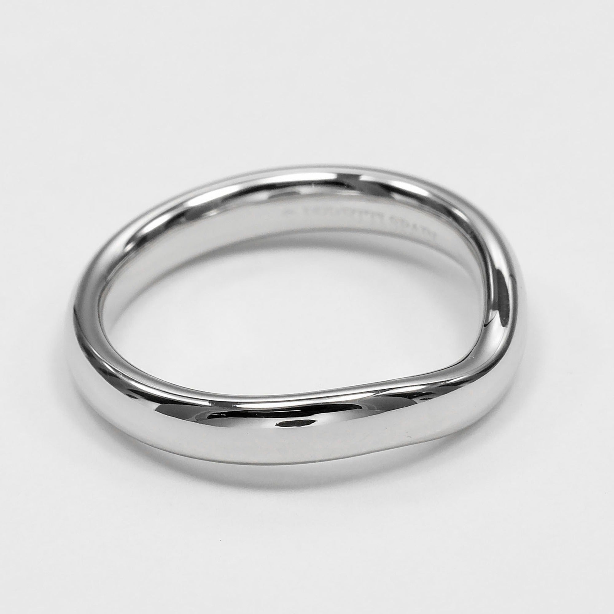 Tiffany Platinum Platinum 950 Band Ring (Pre-Owned)