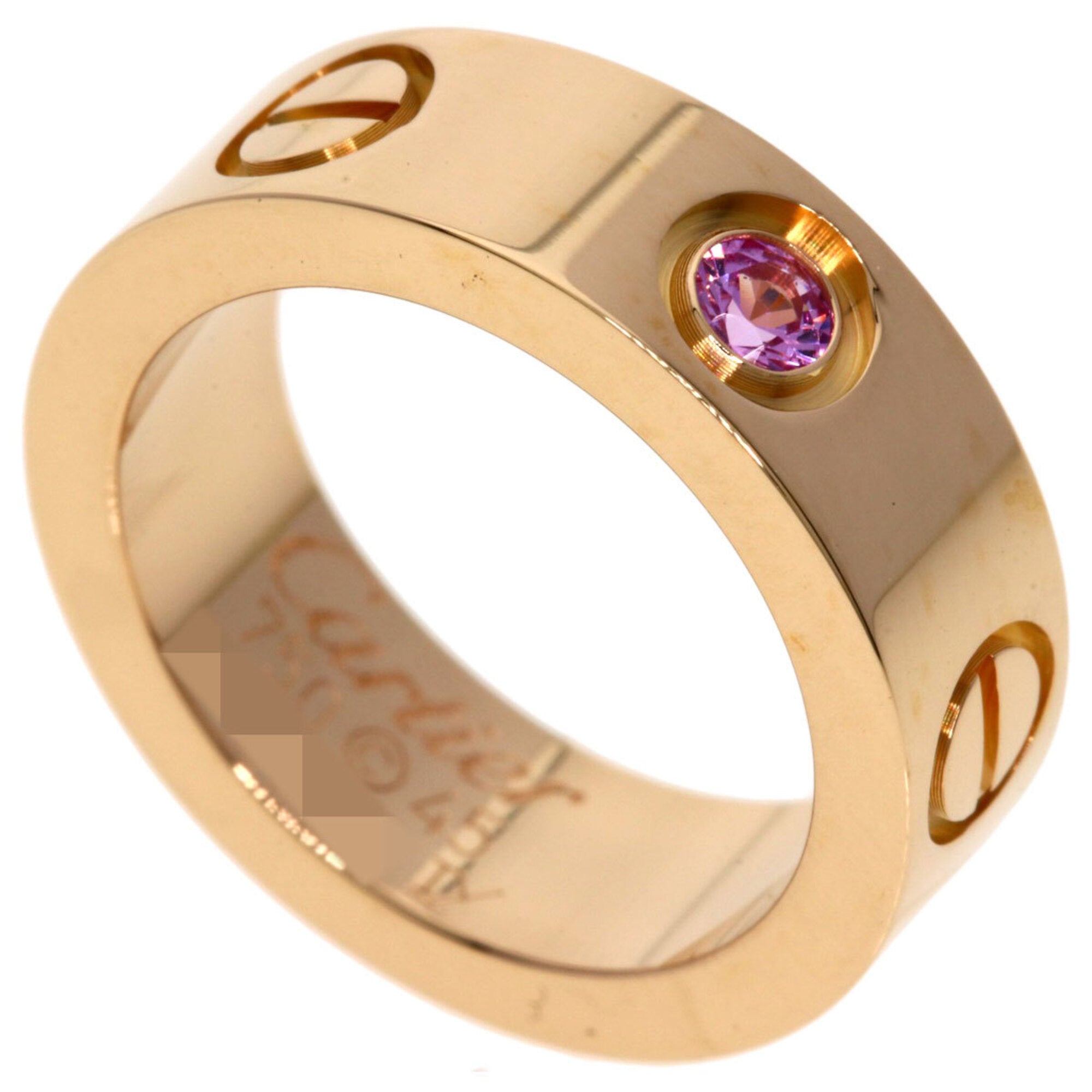 Cartier Love Pink Band Ring (Pre-Owned)