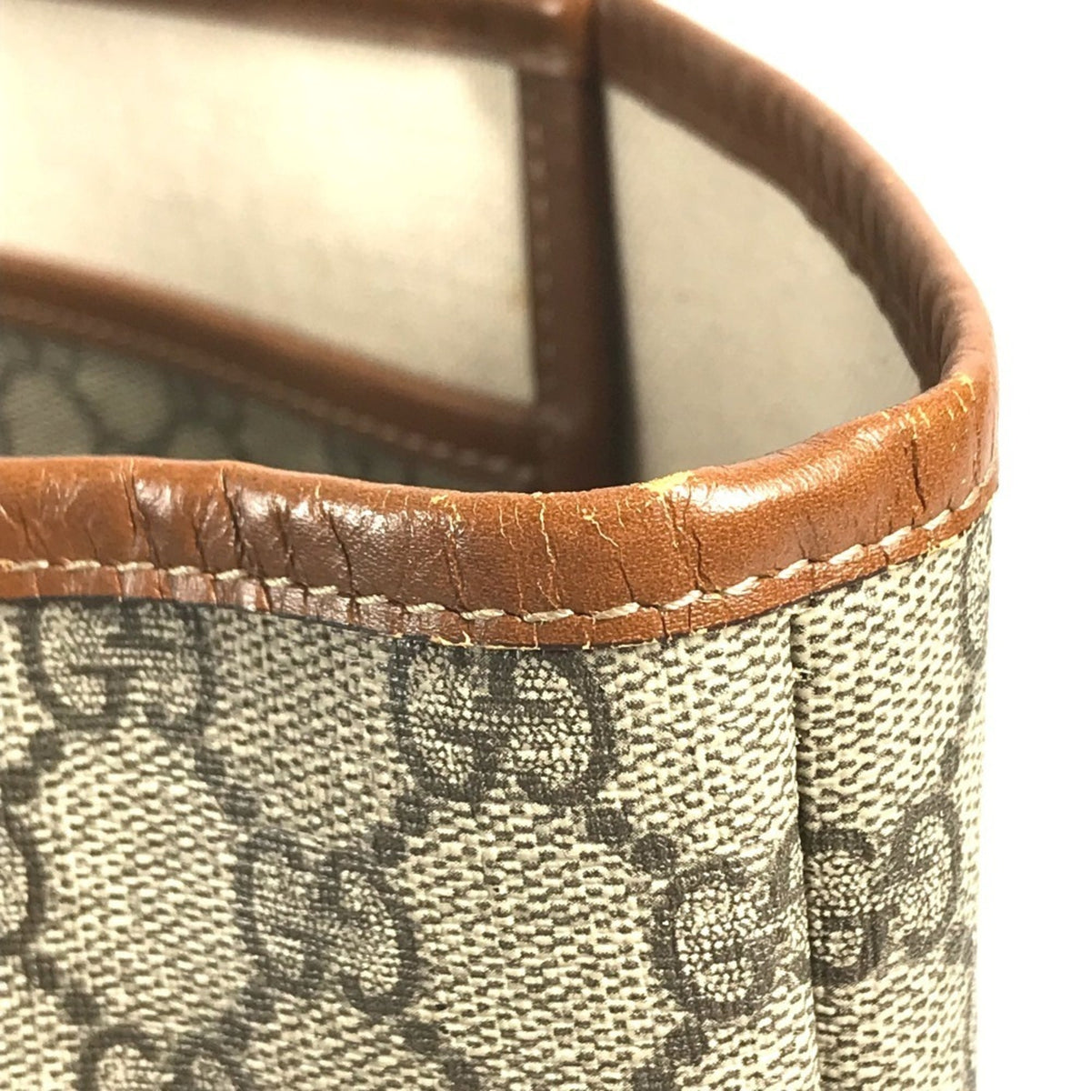 Gucci Beige Gg Supreme Canvas Shoulder Bag Tote Bag (Pre-Owned)