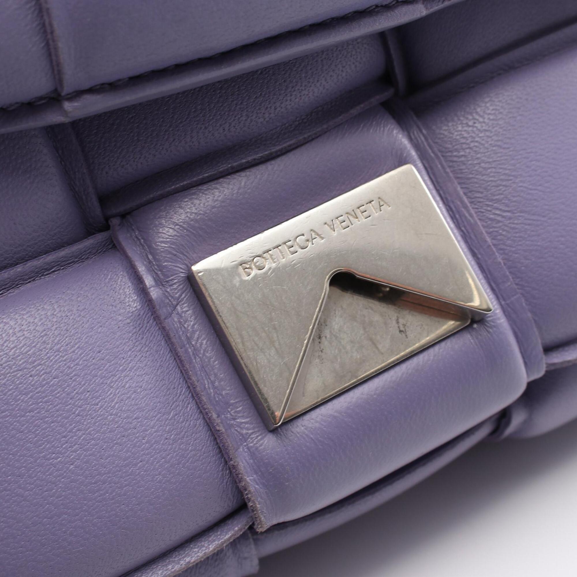 Bottega Veneta Purple Intrecciato Handbag Shoulder Bag (Pre-Owned)
