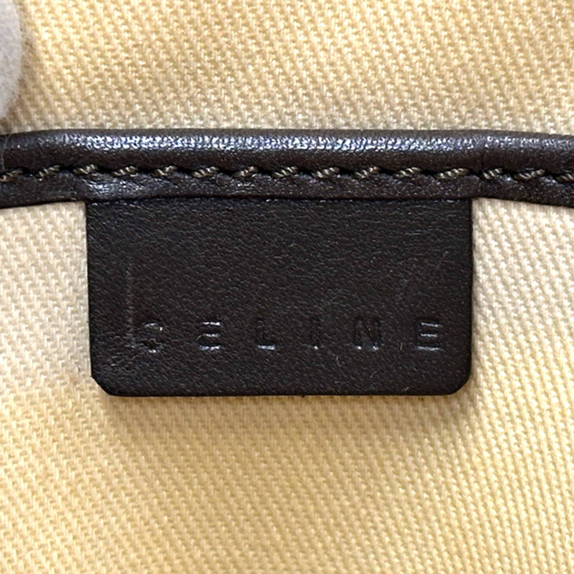 Celine Brown Canvas Handbag (Pre-Owned)