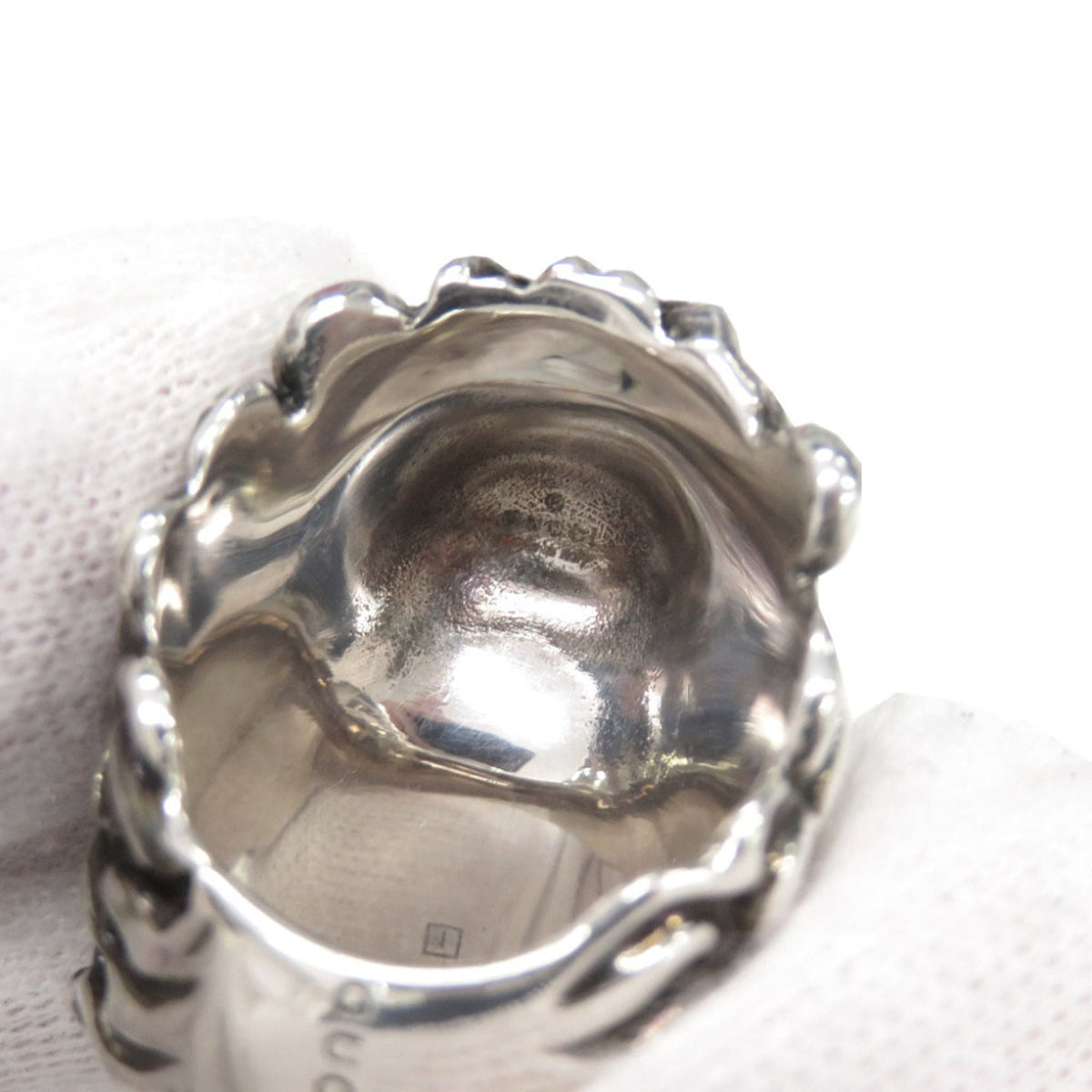Gucci Silver Metal Band Ring (Pre-Owned)