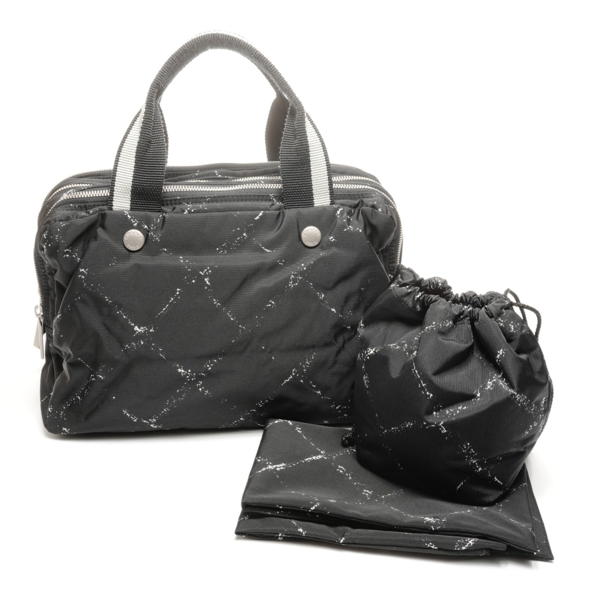 Chanel Travel Line Black Travel Line Handbag (Pre-Owned)