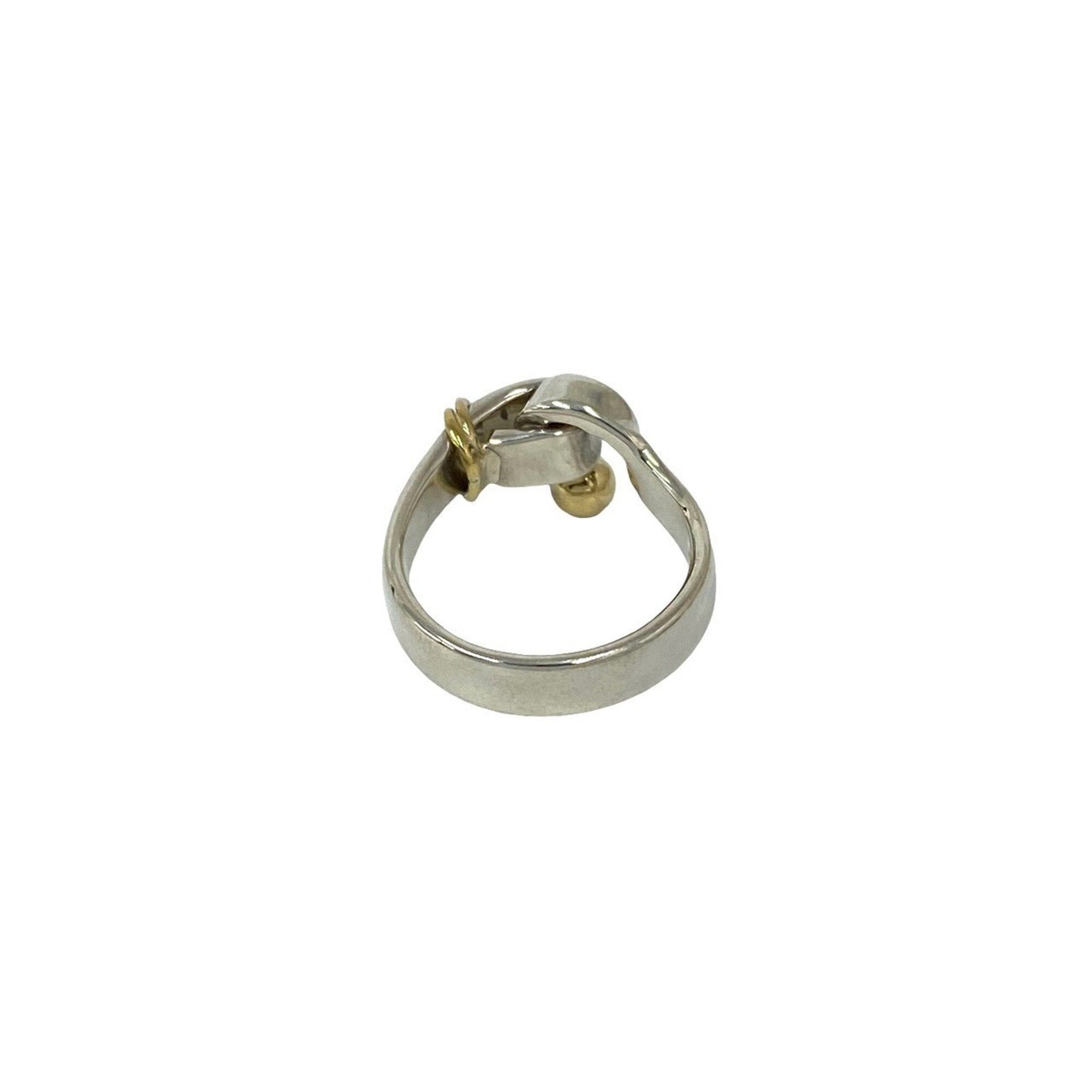 Tiffany Silver Yellow Gold (18K) Silver 925 Band Ring (Pre-Owned)