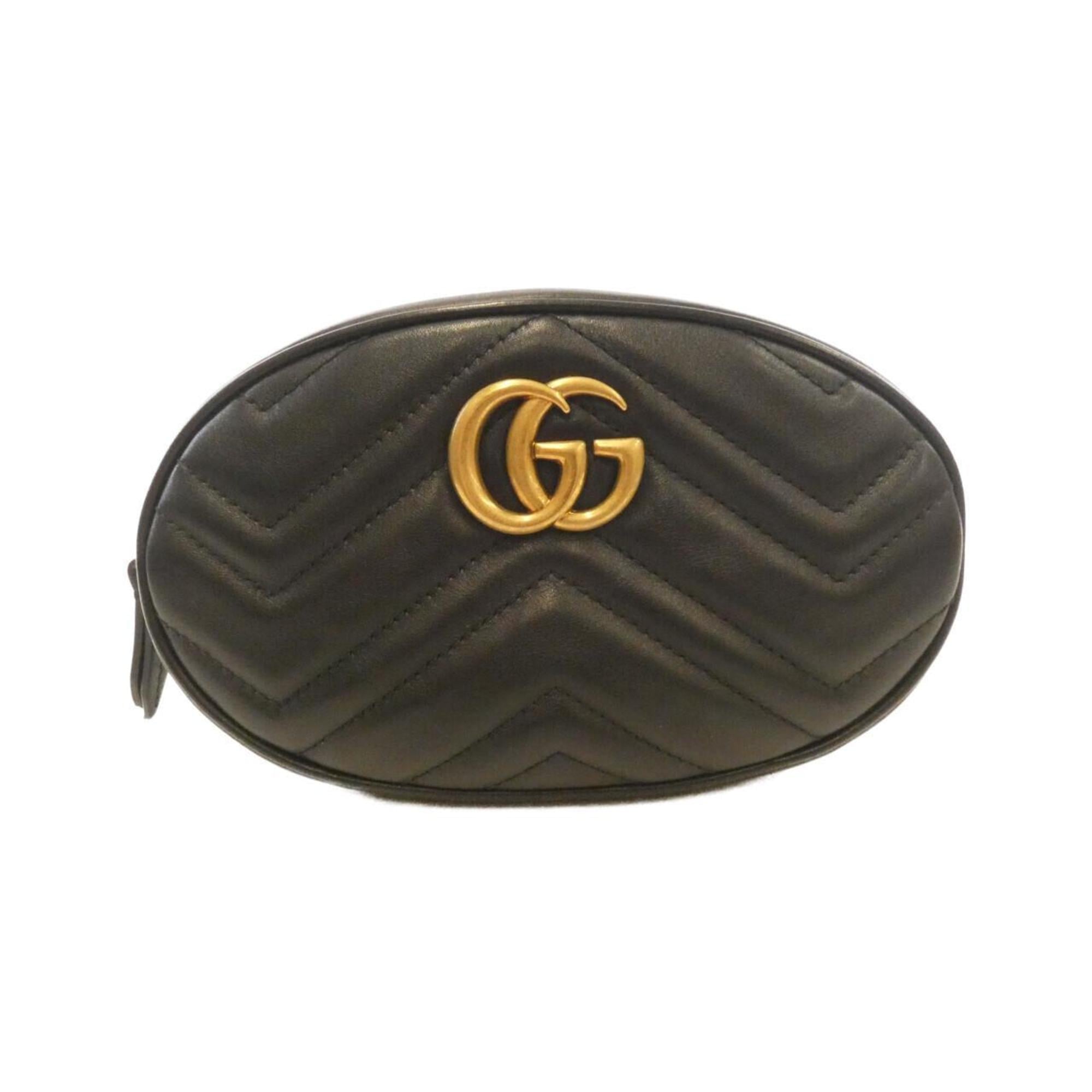 Gucci Black Quilting Leather Fanny Pack (Pre-Owned)
