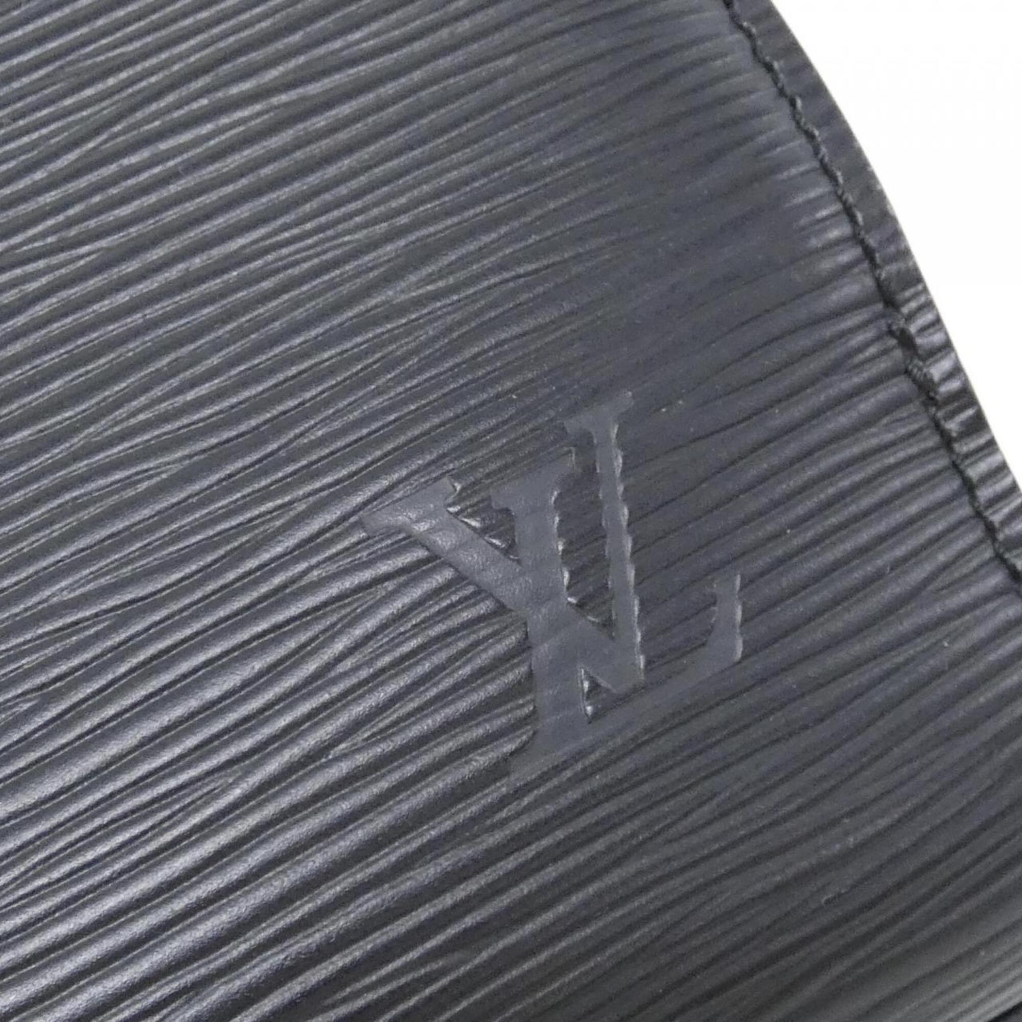 Louis Vuitton Black Leather Handbag (Pre-Owned)