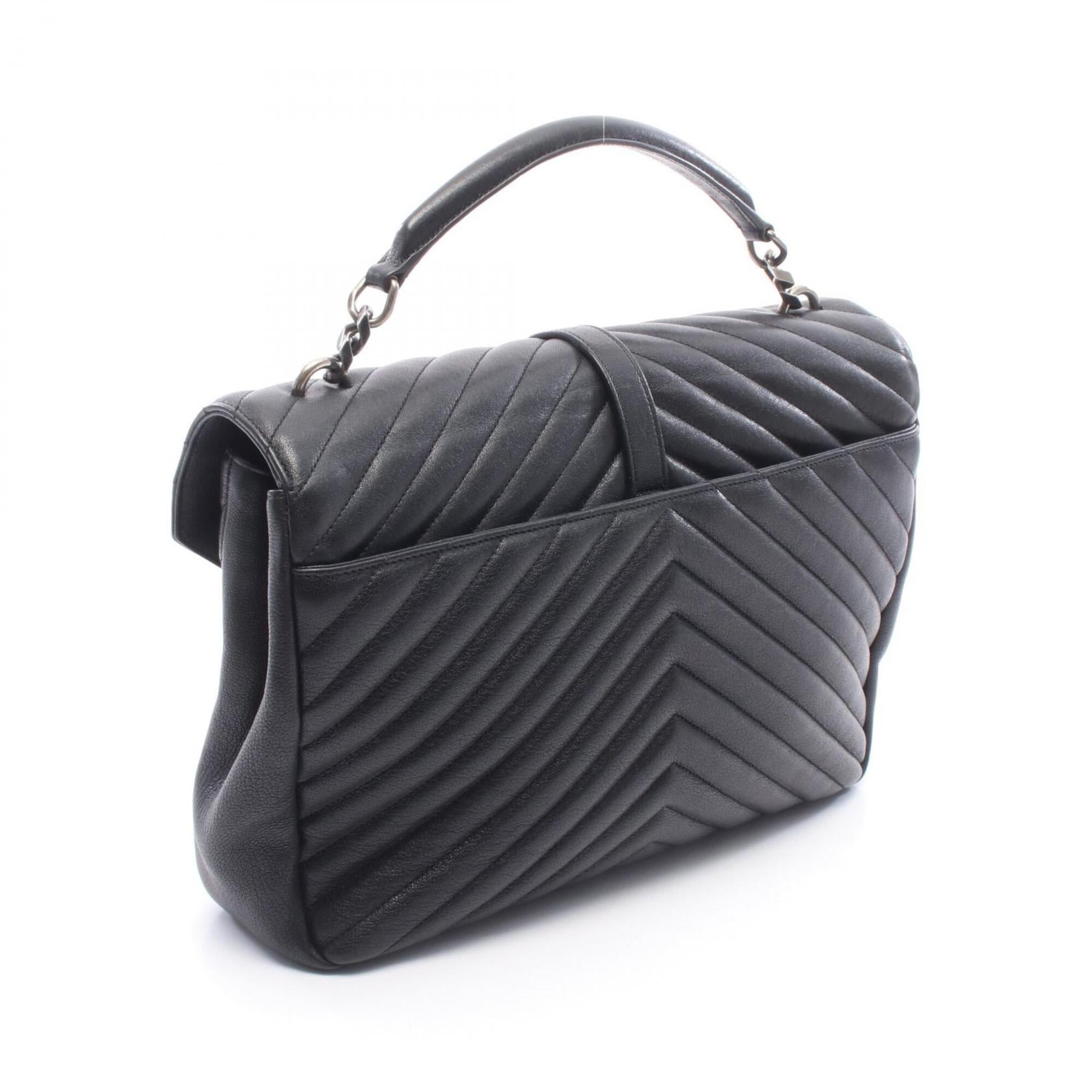 Saint Laurent Black Leather Handbag (Pre-Owned)