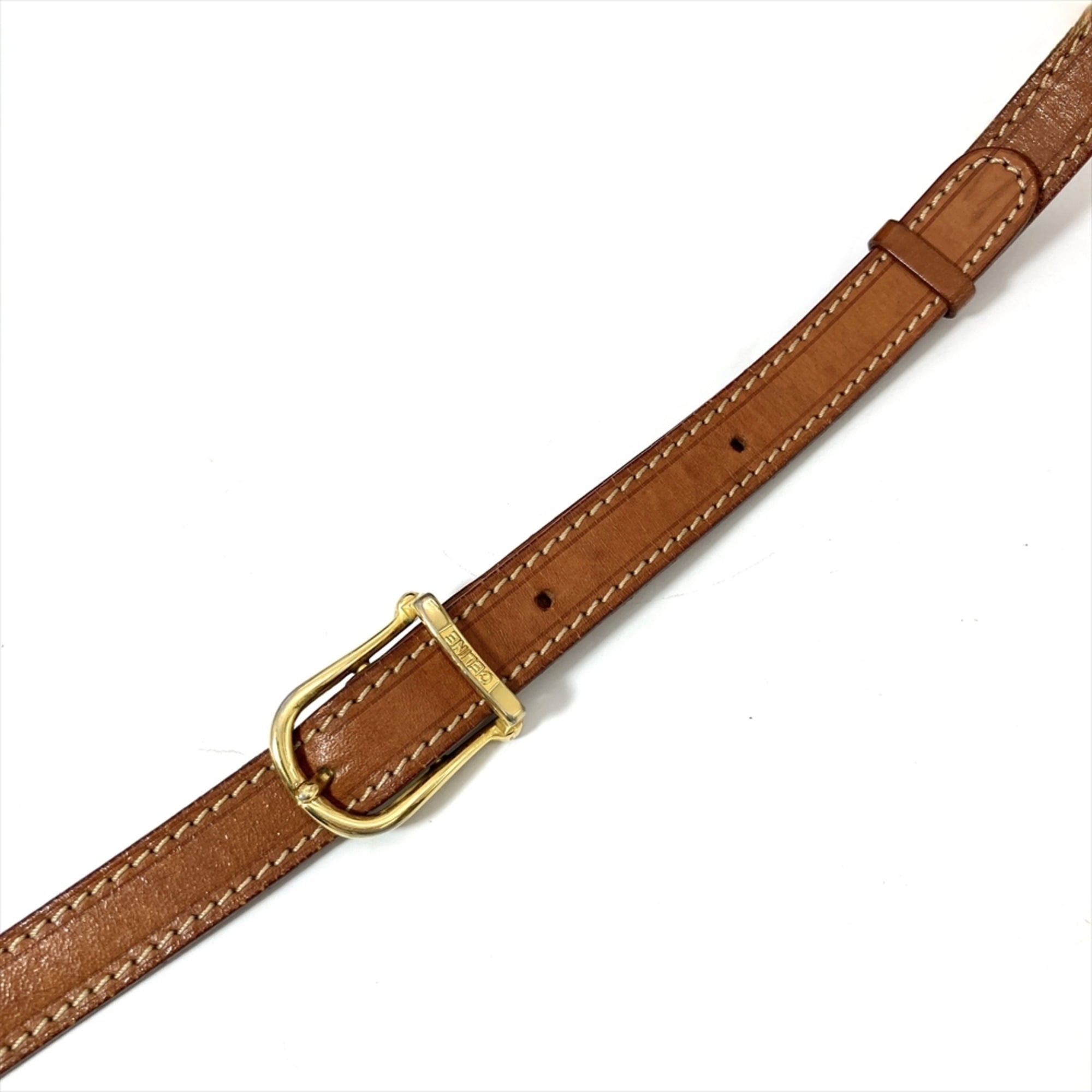 Celine Brown Leather Pochette Shoulder Bag (Pre-Owned)