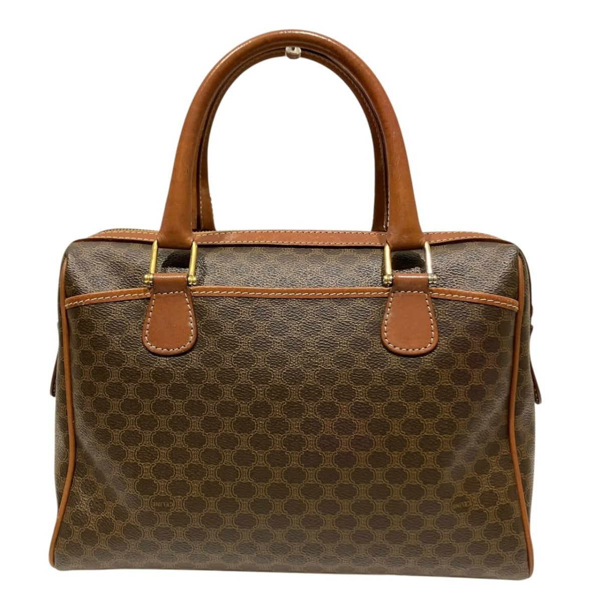 Celine Brown Pvc Boston Bag (Pre-Owned)