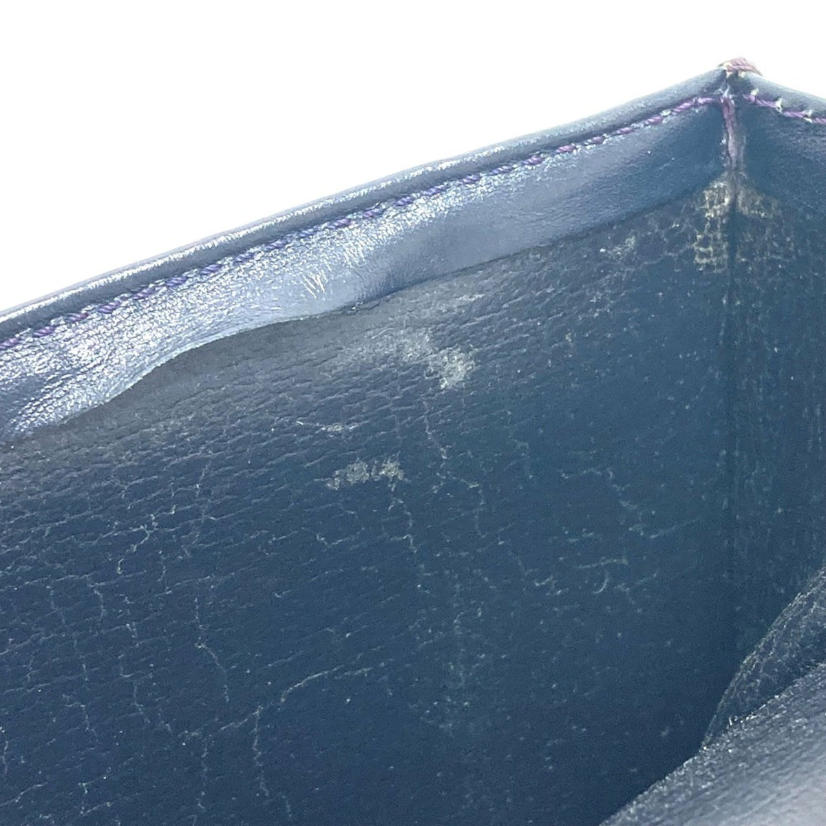 Christian Dior Navy Leather Shoulder Bag (Pre-Owned)