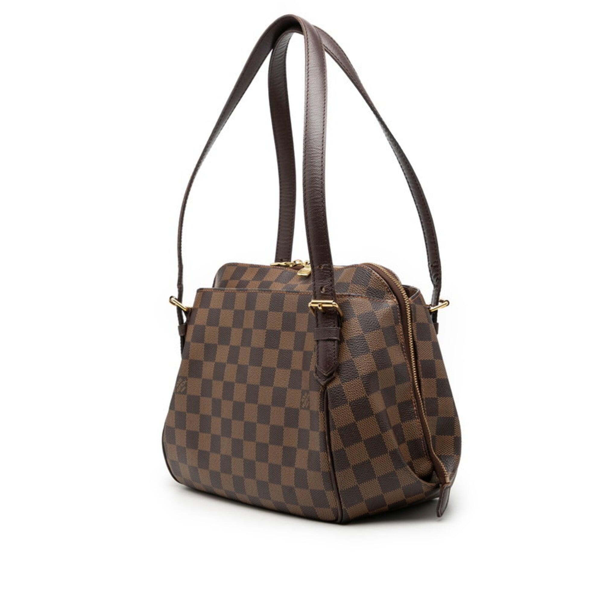Louis Vuitton Damier Brown Ebene Pvc Leather Handbag Shoulder Bag (Pre-Owned)
