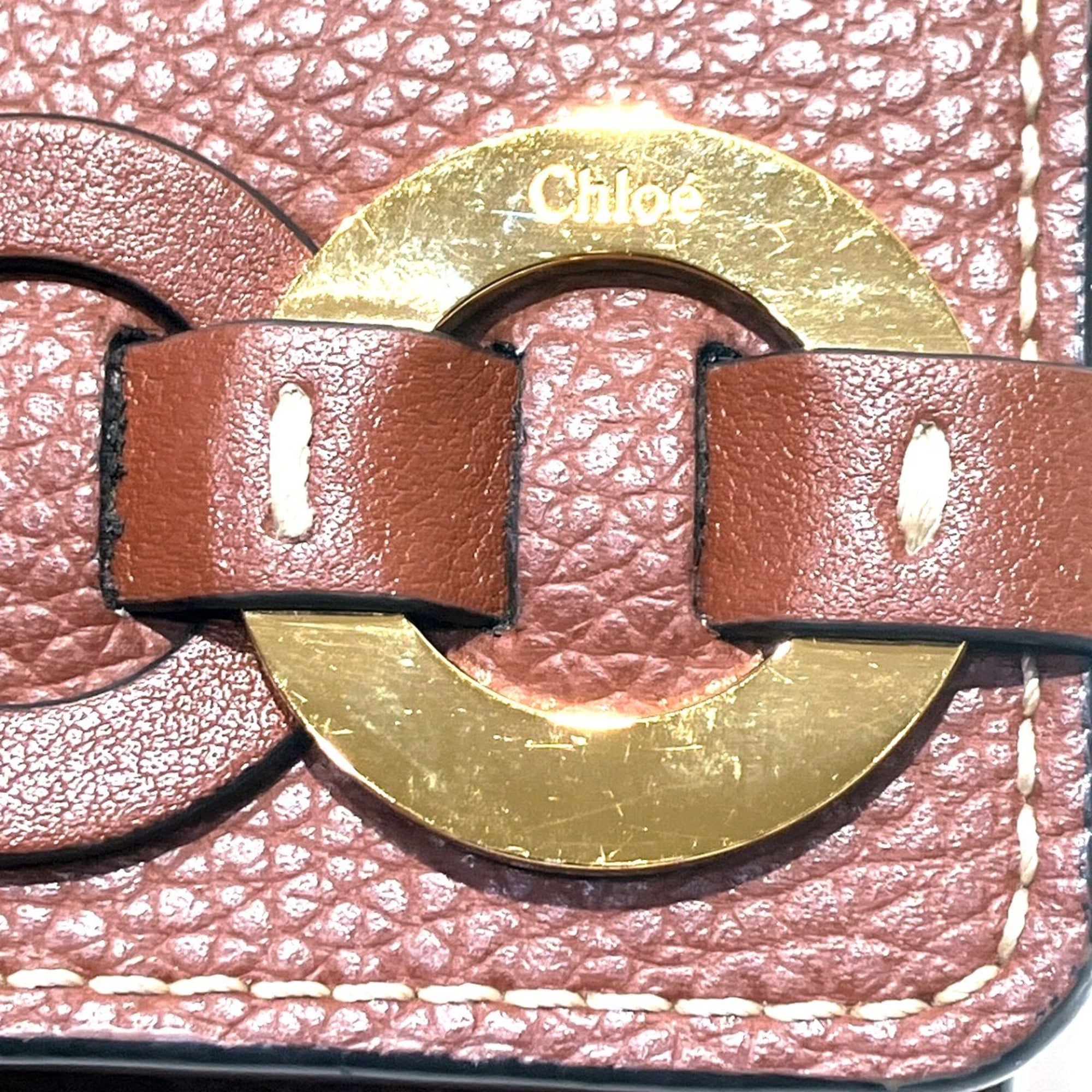 Chloé Brown Leather Wallet (Tri-Fold) (Pre-Owned)