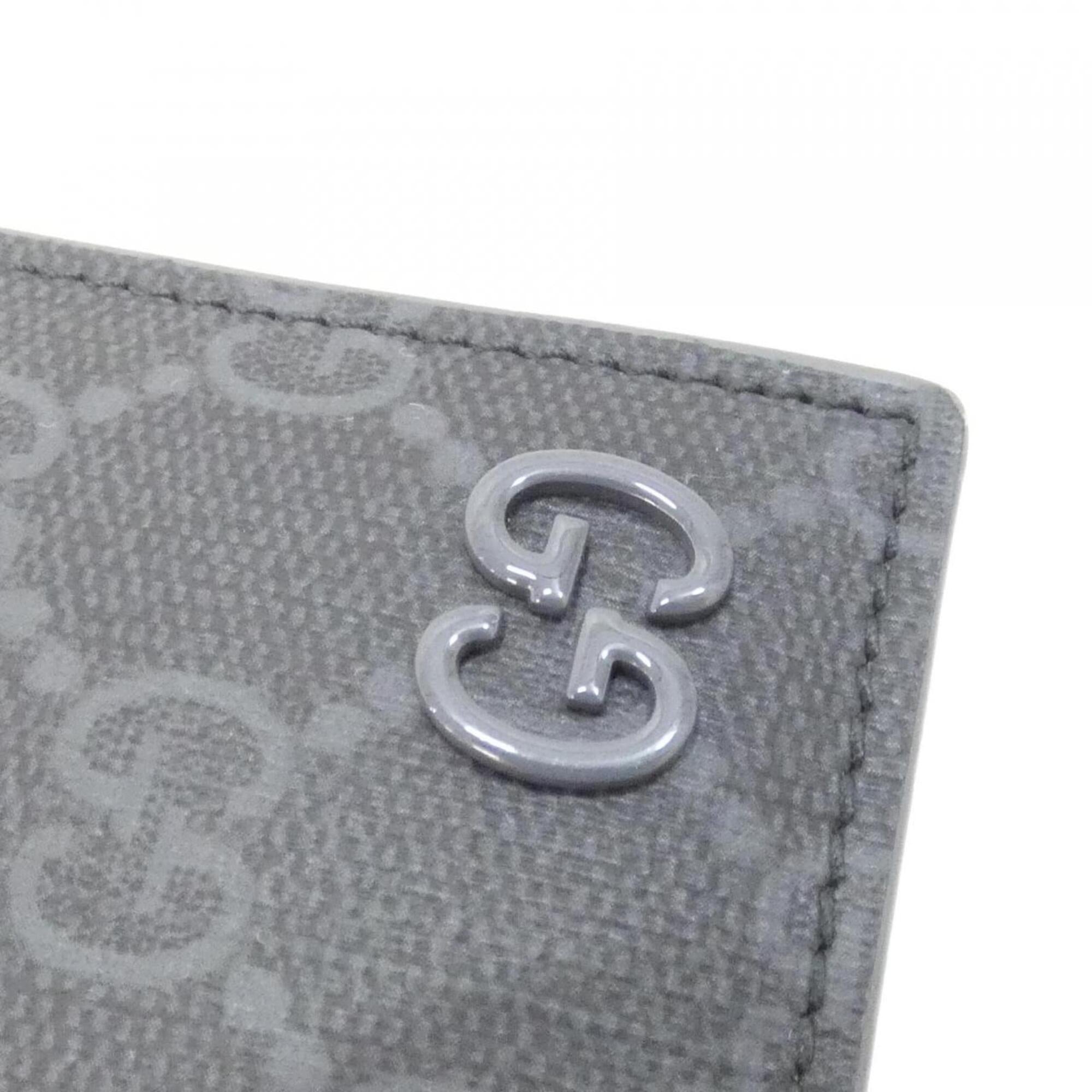 Gucci Black Gray Gg Supreme Wallet (Bi-Fold) (Pre-Owned)