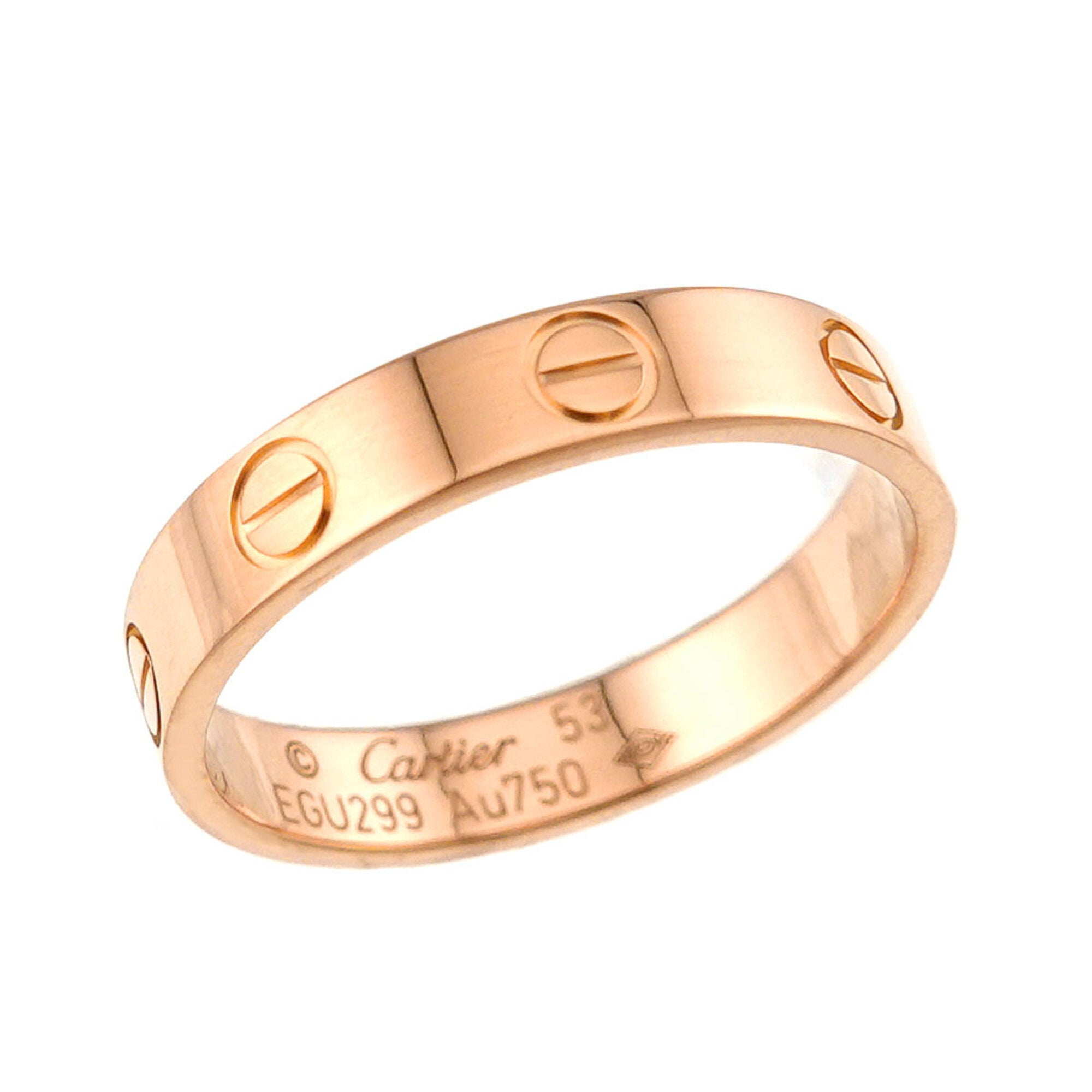 Cartier Pink Gold (18K) Band Ring (Pre-Owned)