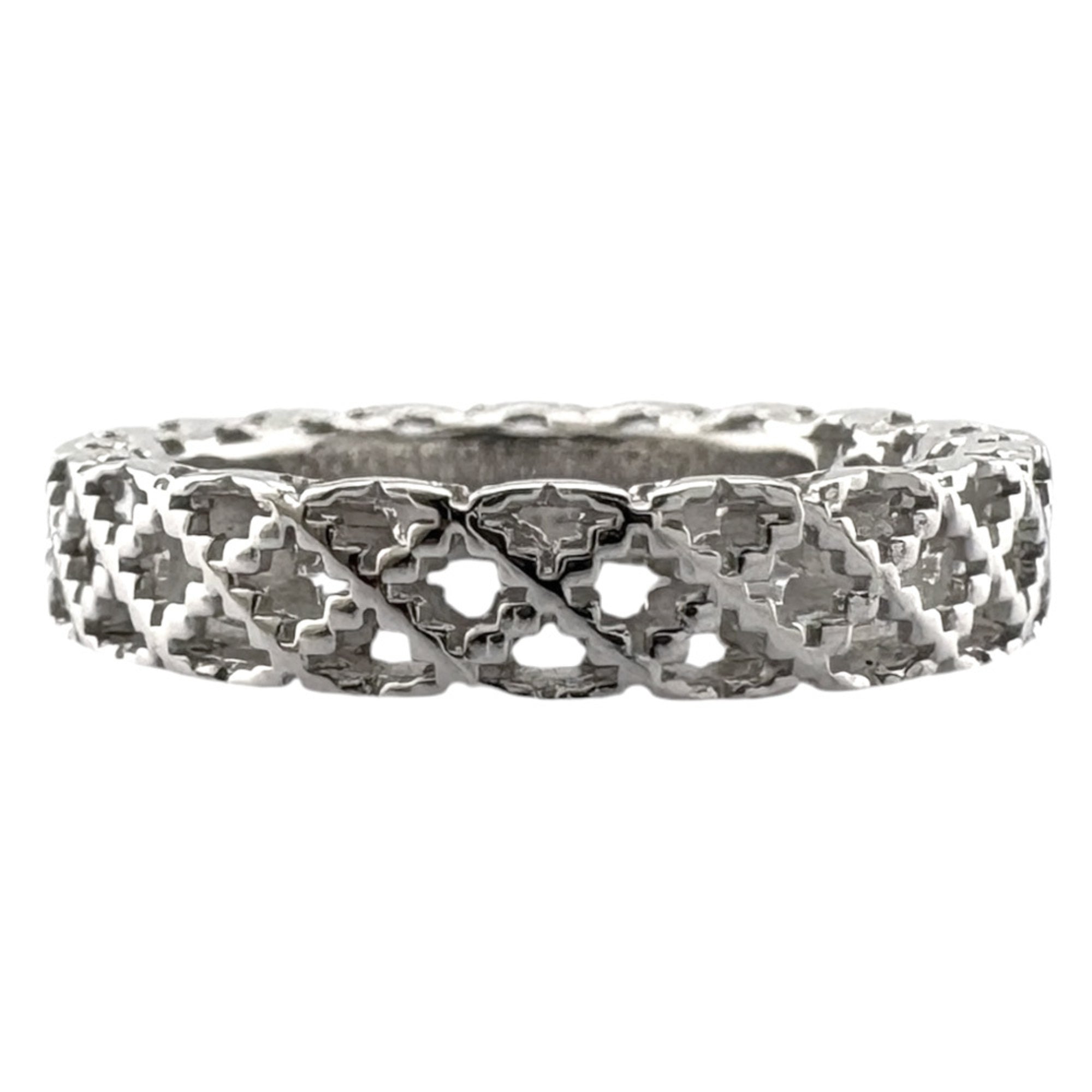 Gucci White Gold White Gold (18K) Band Ring (Pre-Owned)