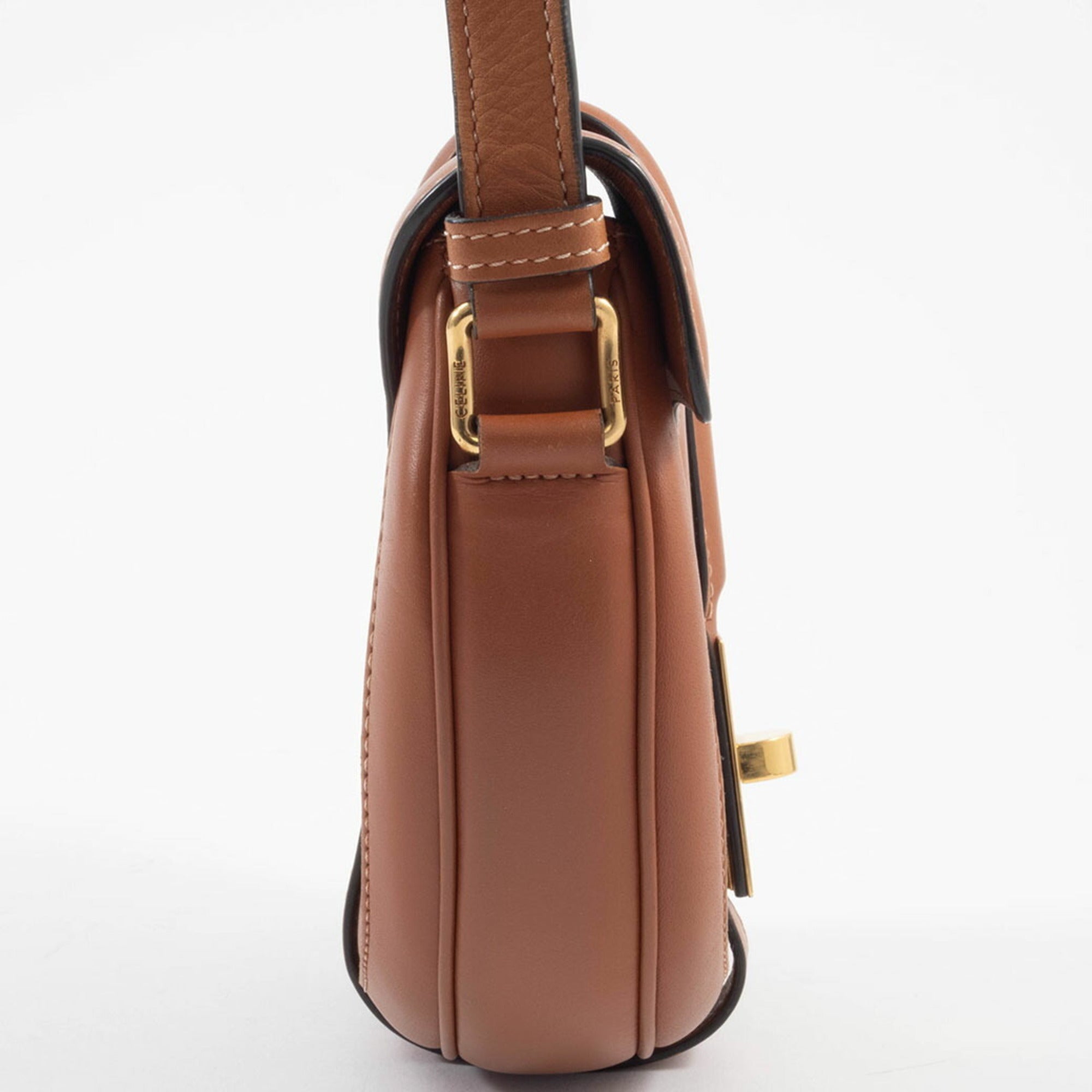 Celine Canvas Leather Shoulder Bag (Pre-Owned)