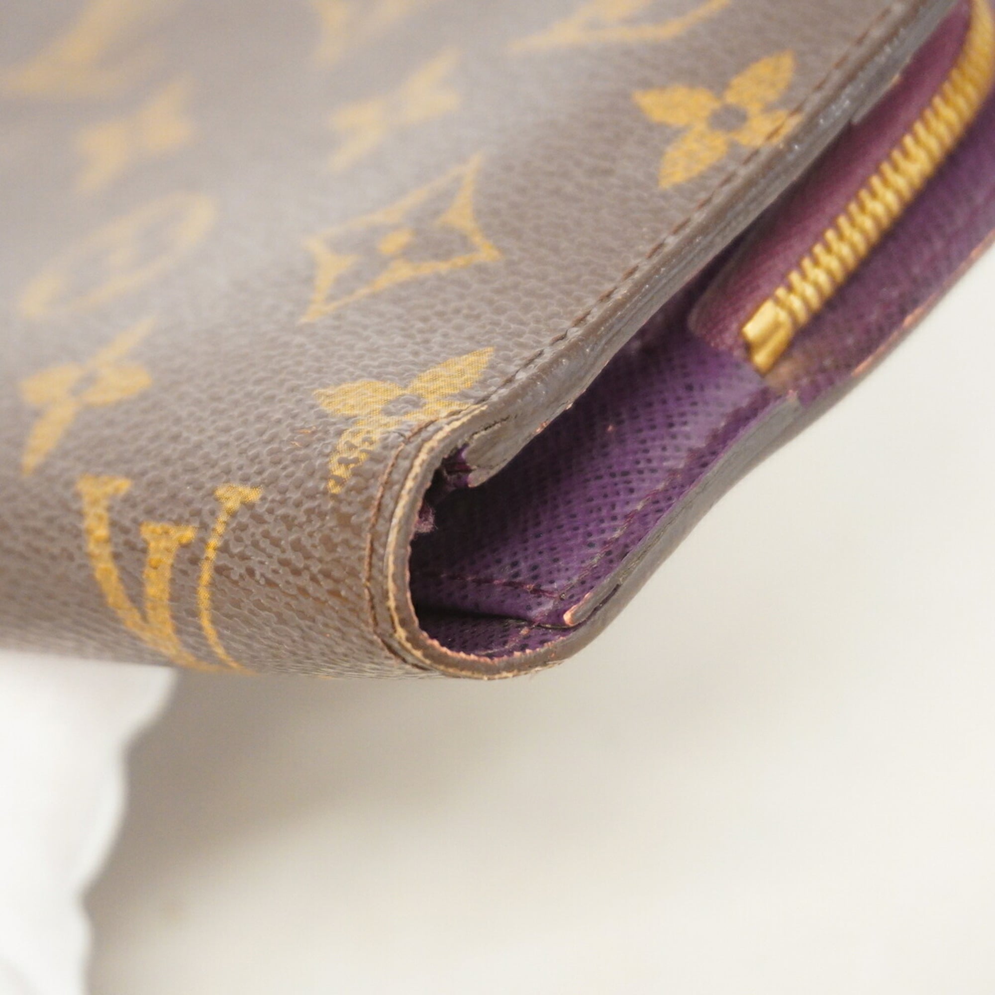 Louis Vuitton Violet Long Wallet (Bi-Fold) (Pre-Owned)