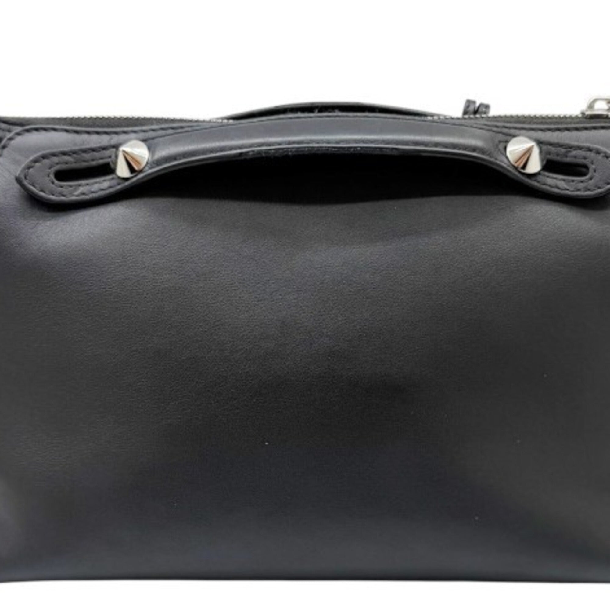 Fendi By The Way Black Leather Shoulder Bag (Pre-Owned)