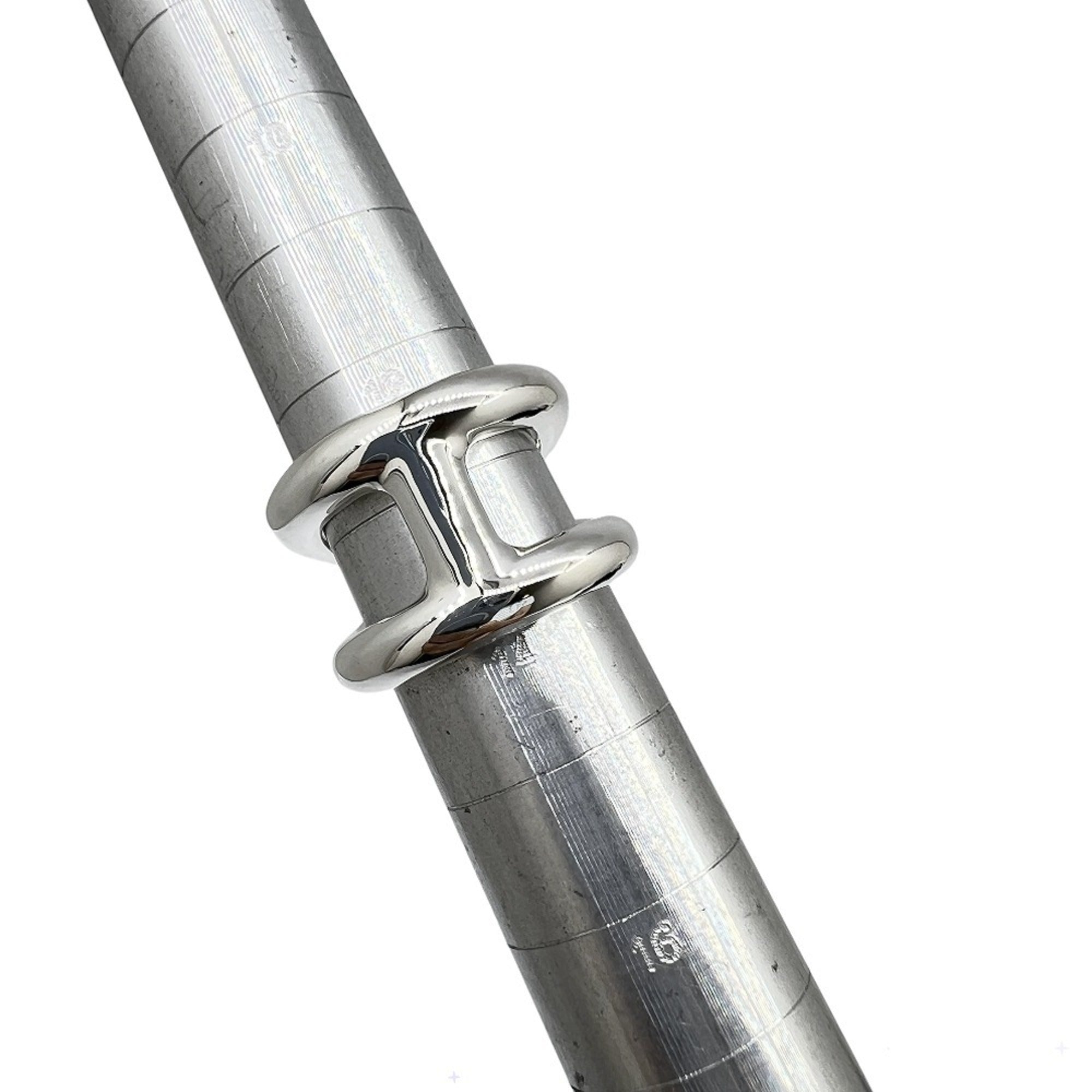 Hermes Silver Silver 925 Band Ring (Pre-Owned)