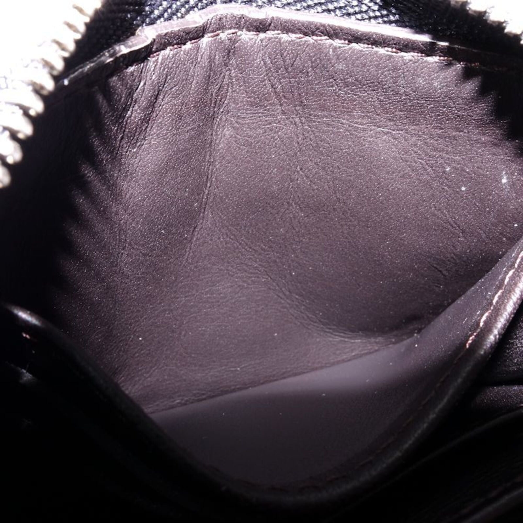 Louis Vuitton Noir Leather Coin Purse/Coin Case (Pre-Owned)