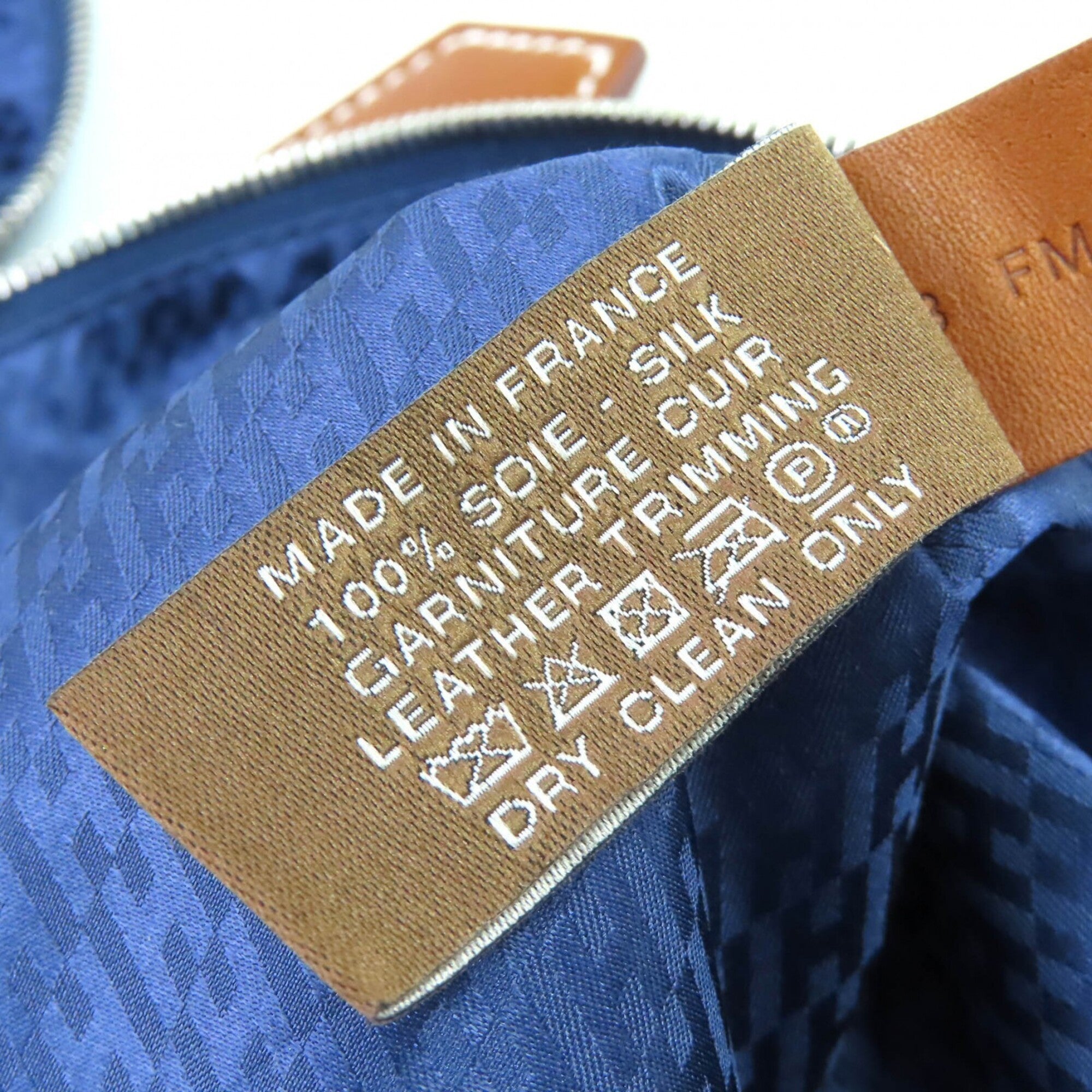 Hermes Blue Silk 100% Pouch (Pre-Owned)