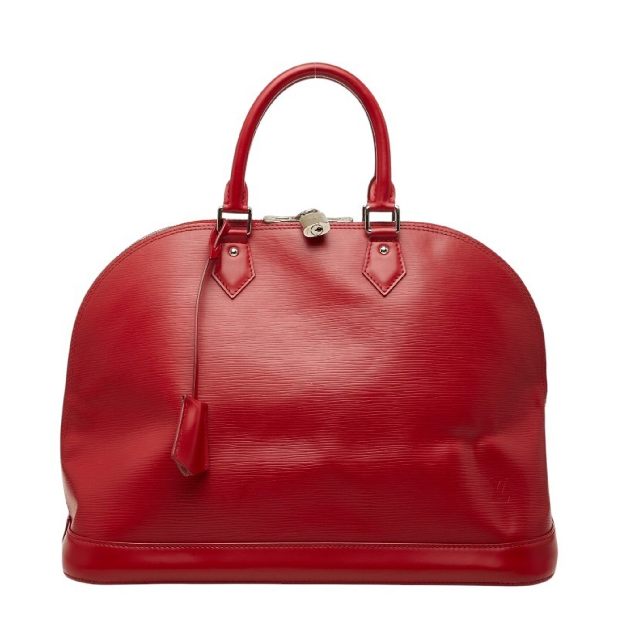 Louis Vuitton Carmine Red Color Leather Handbag (Pre-Owned)