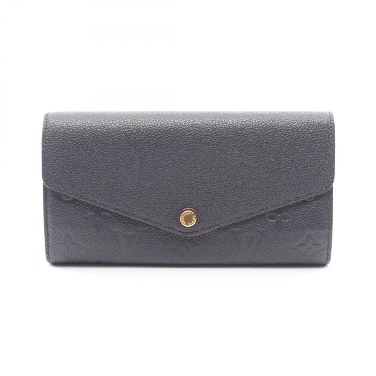 Louis Vuitton Marine Rouge Navy Monogram Empreinte Leather Long Wallet (Bi-Fold) (Pre-Owned)
