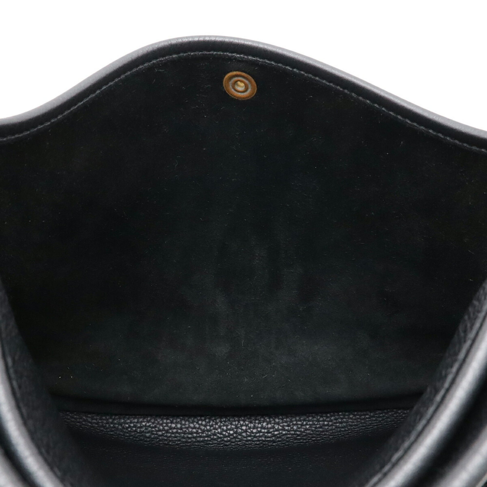 Hermes Evelyne Black Taurillon Clemence Leather Shoulder Bag (Pre-Owned)