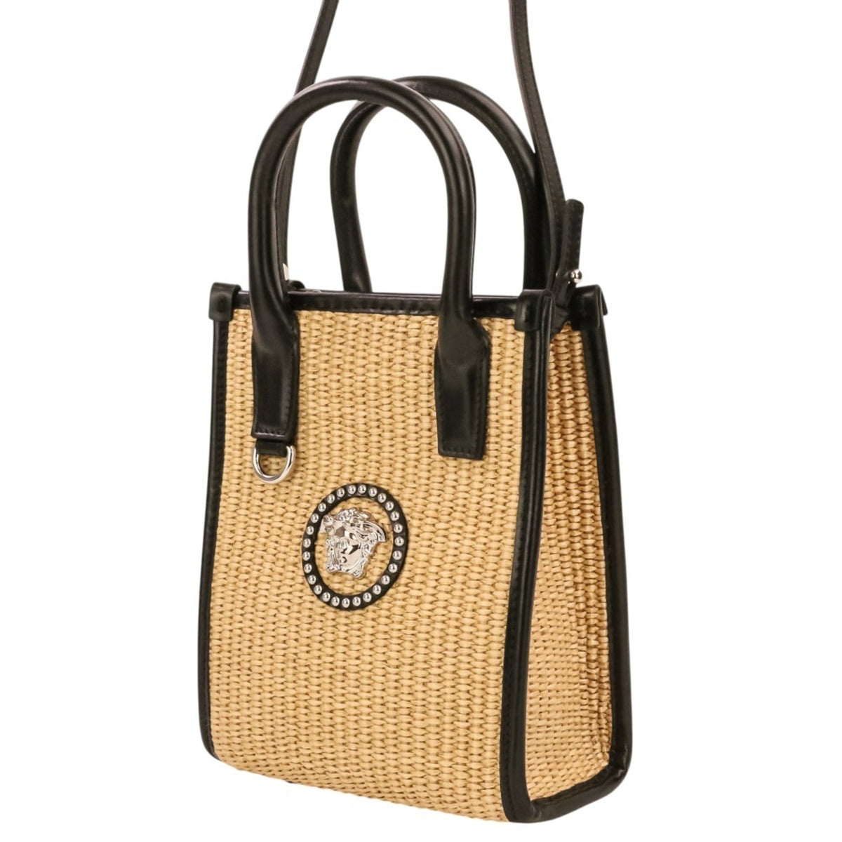 Versace Black Handbag Shoulder Bag Tote Bag (Pre-Owned)