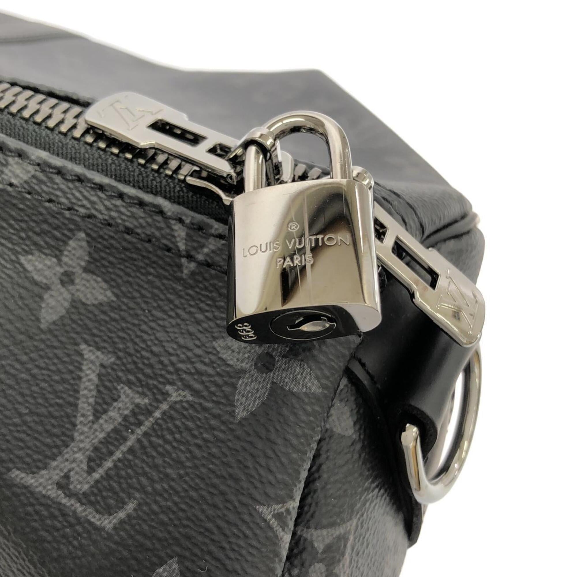 Louis Vuitton Black Coated Canvas Boston Bag (Pre-Owned)