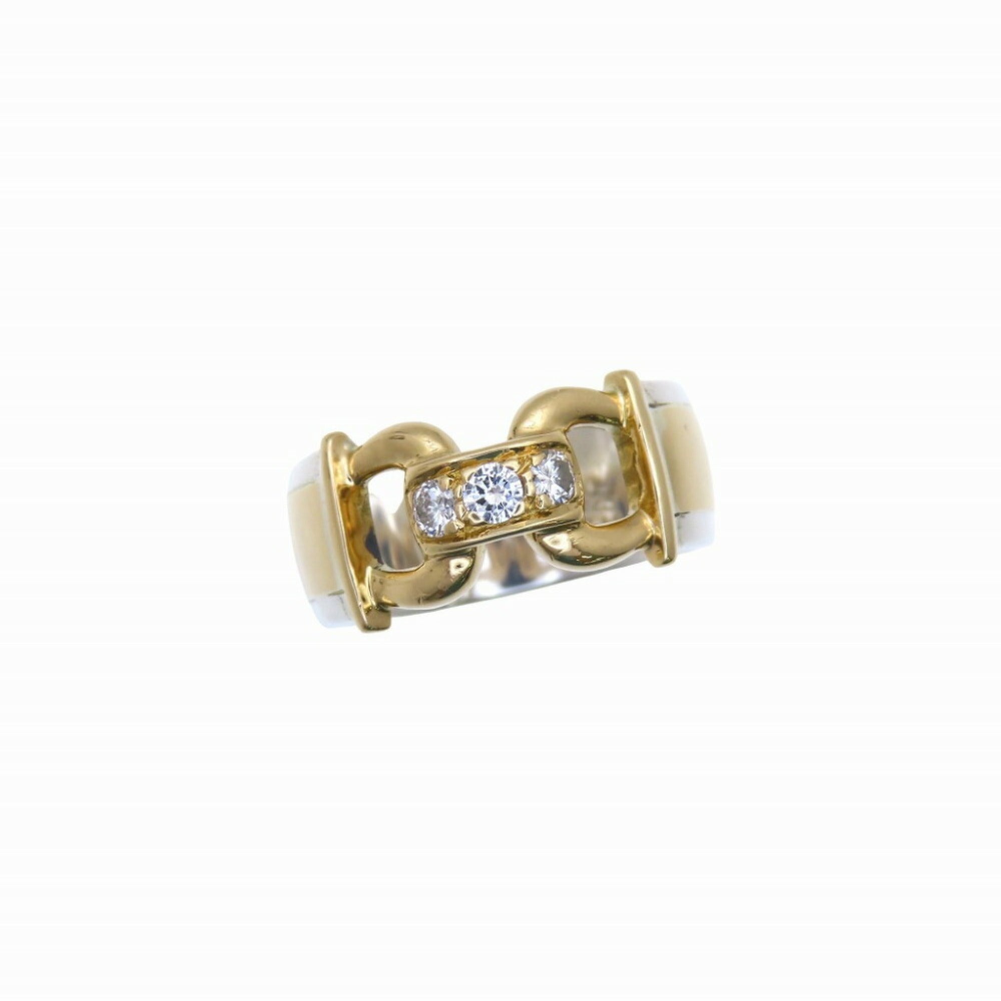 Hermes Gold Silver Yellow Gold (18K) Silver 925 Band Ring (Pre-Owned)