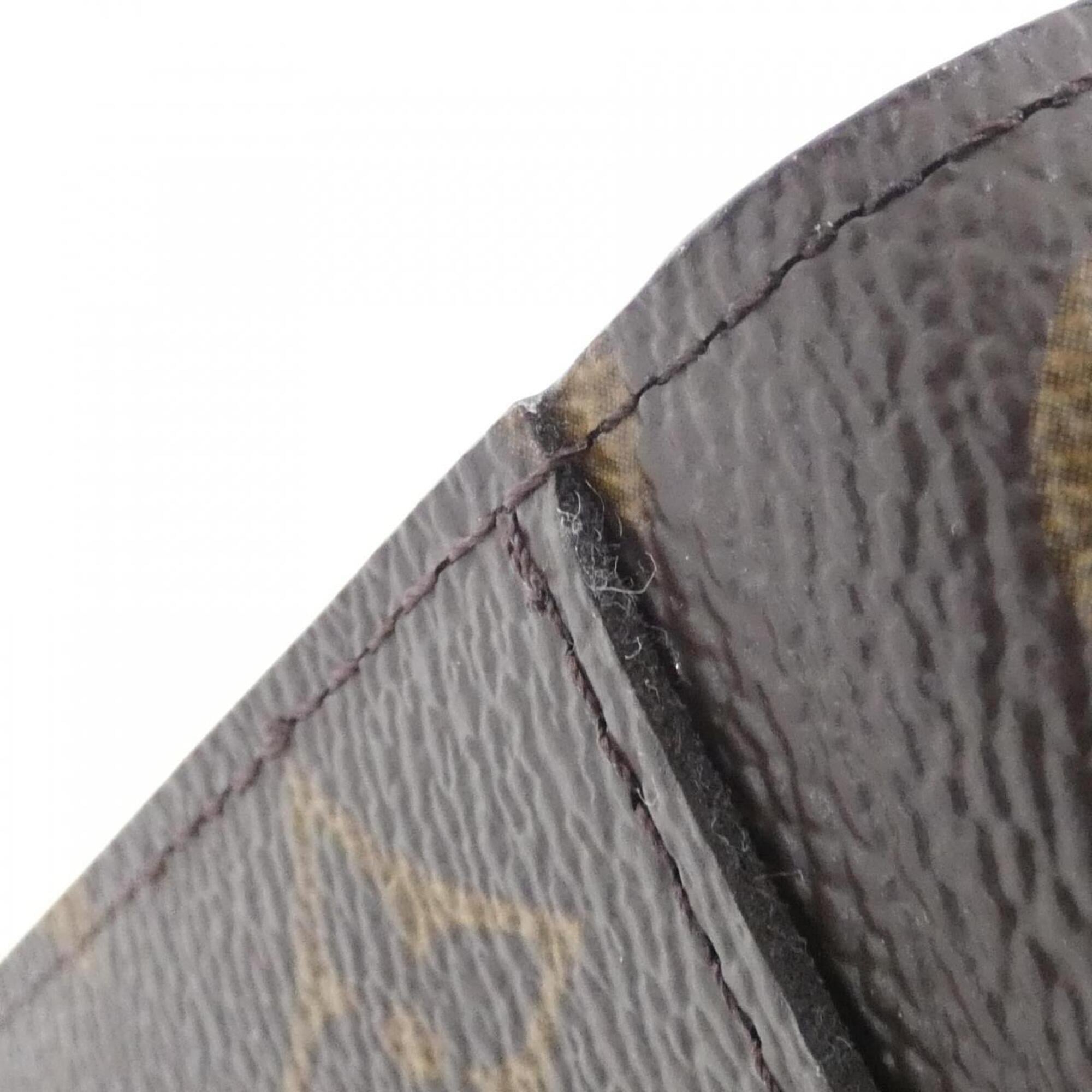 Louis Vuitton Brown Coated Canvas Long Wallet (Bi-Fold) (Pre-Owned)