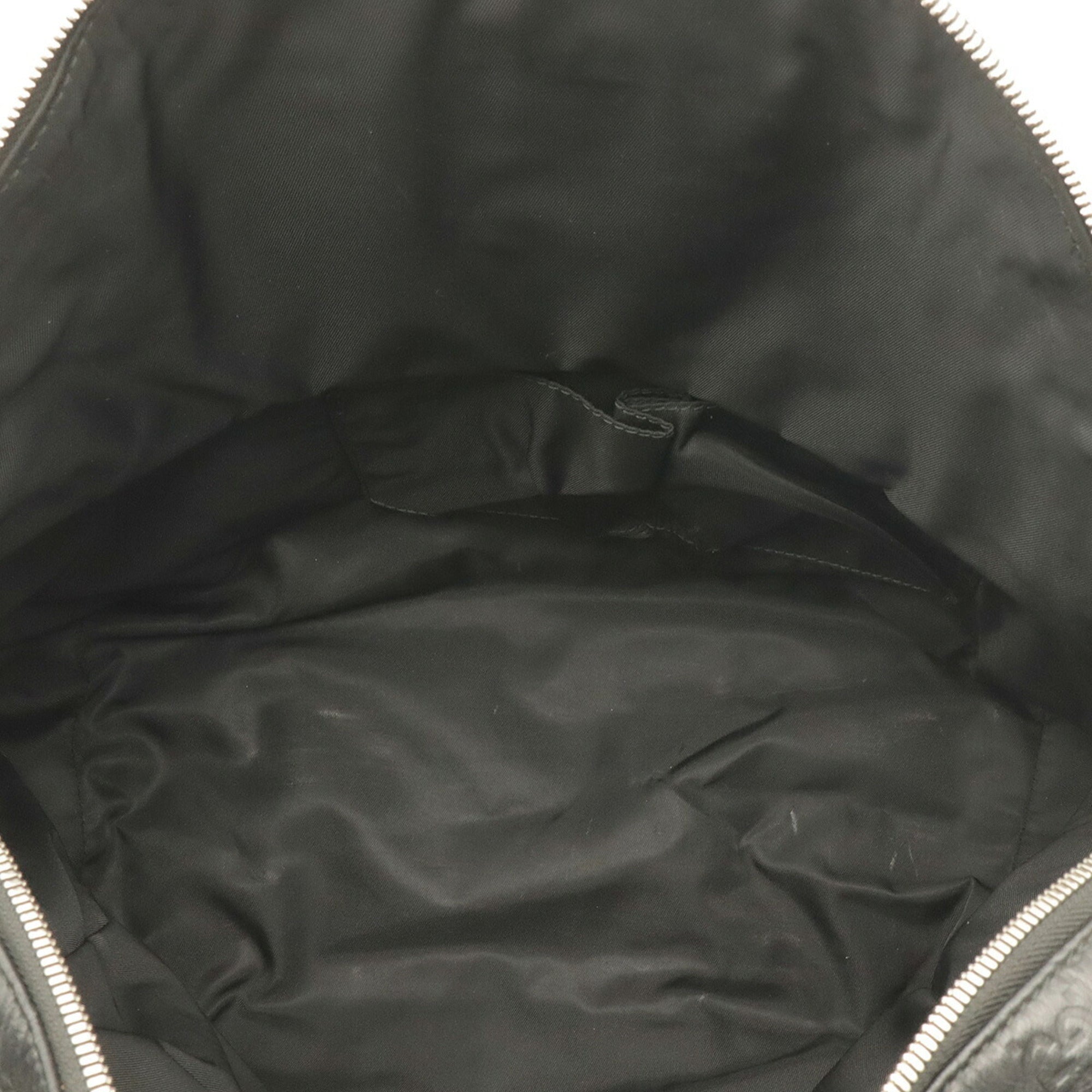 Gucci Black Rubber Leather Backpack (Pre-Owned)