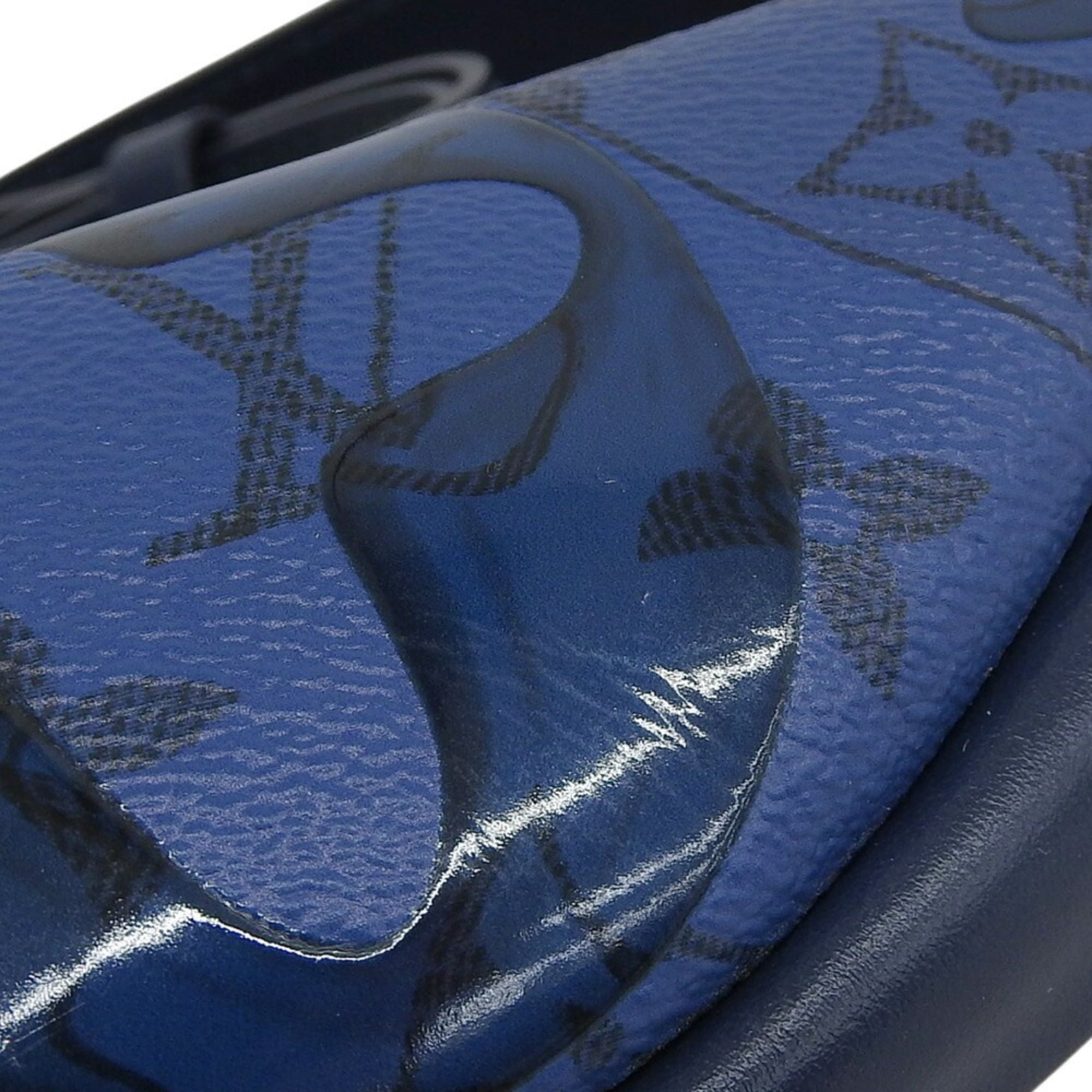 Louis Vuitton Blue Pvc Fanny Pack Sling Bag (Pre-Owned)