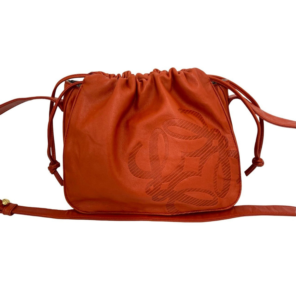 Loewe Orange Leather Crossbody Bag Shoulder Bag (Pre-Owned)