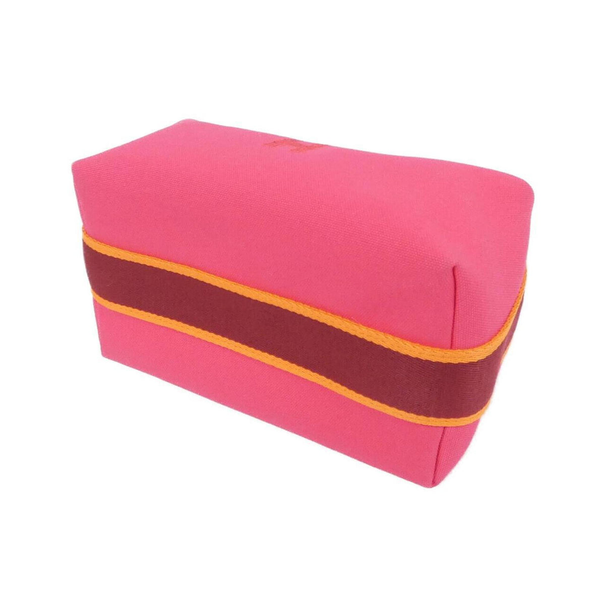 Hermes Pink Canvas Handbag Pouch (Pre-Owned)