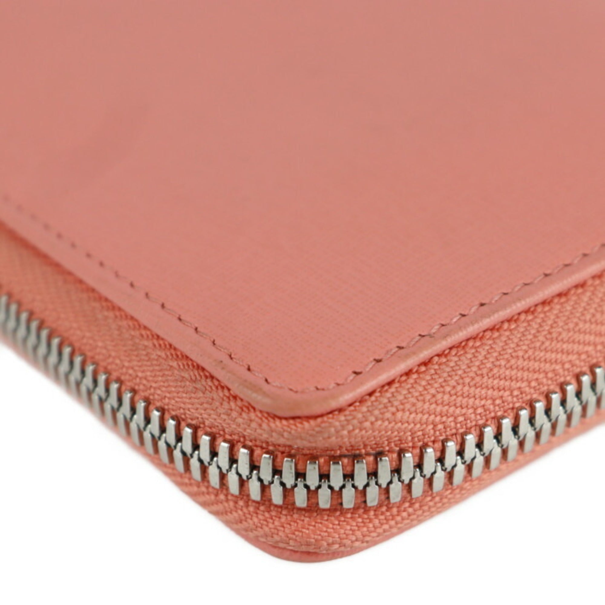 Balenciaga Pink Salmon Pink Leather Long Wallet (Bi-Fold) (Pre-Owned)
