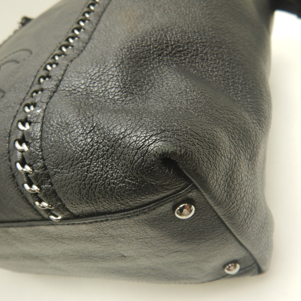 Chanel Black Leather Tote Bag (Pre-Owned)