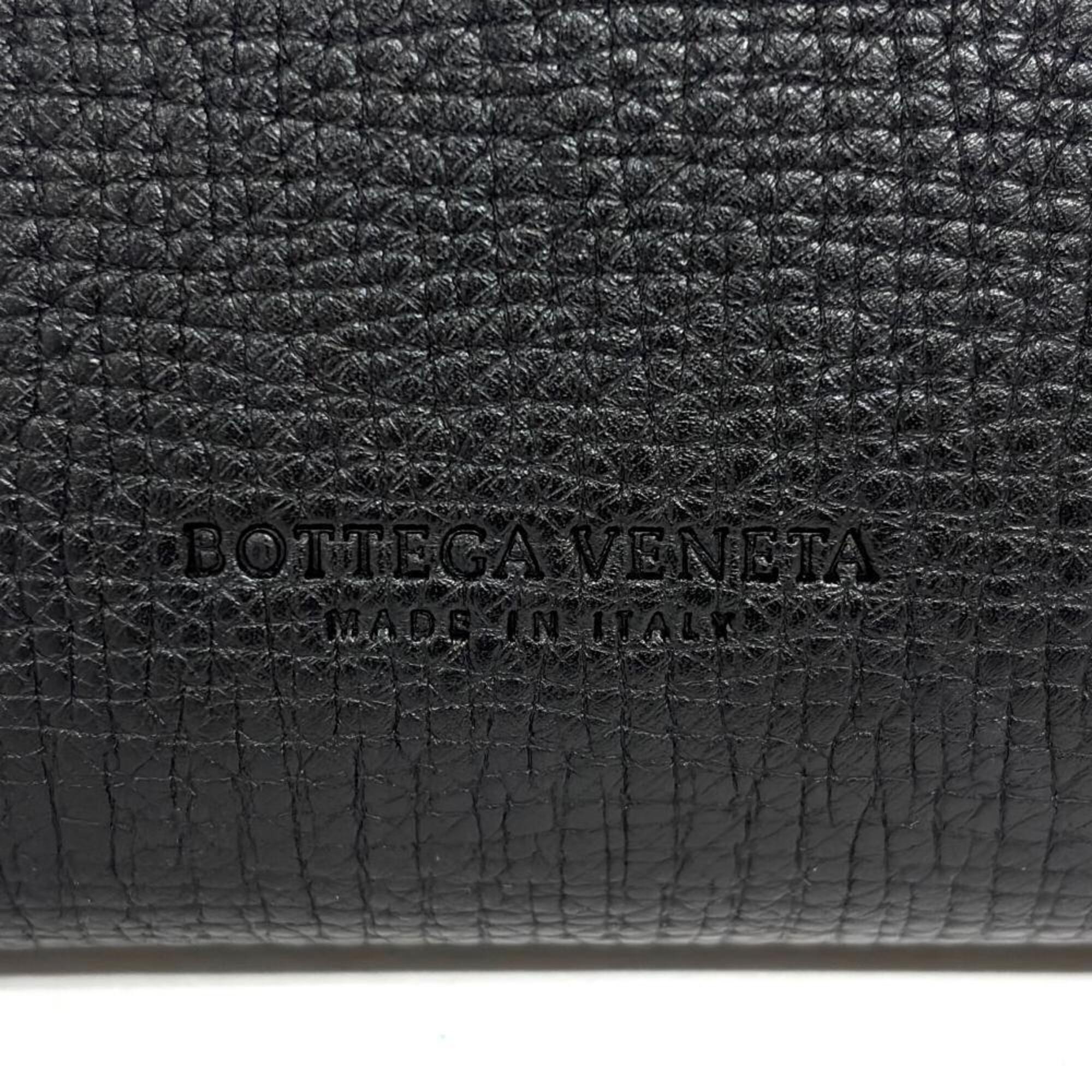 Bottega Veneta Black Leather Shoulder Bag (Pre-Owned)