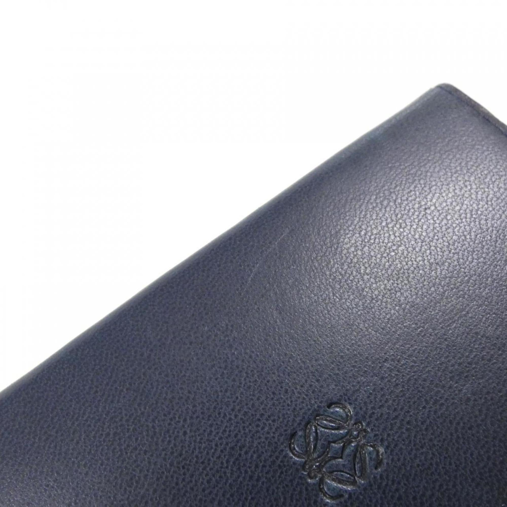 Loewe Blue Leather Wallet (Tri-Fold) (Pre-Owned)