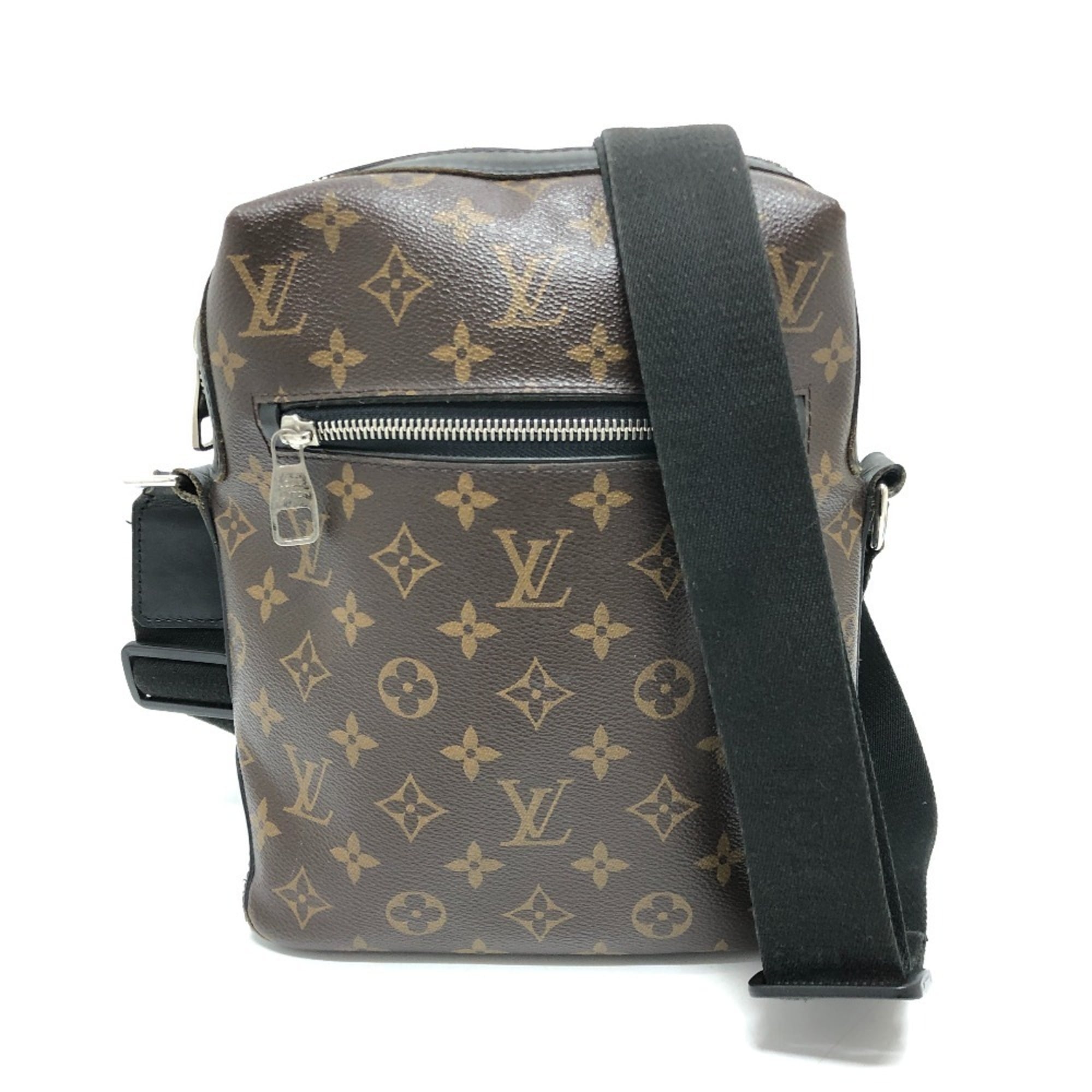 Louis Vuitton Black Brown Monogram Canvas Shoulder Bag (Pre-Owned)