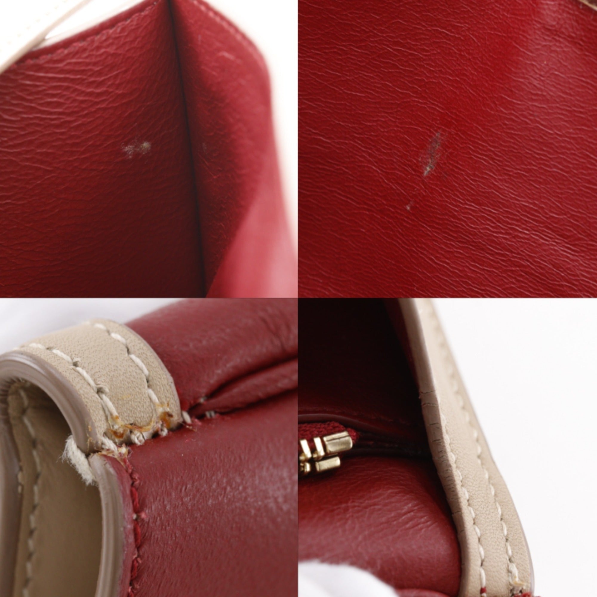 Salvatore Ferragamo Beige Leather Tote Bag (Pre-Owned)