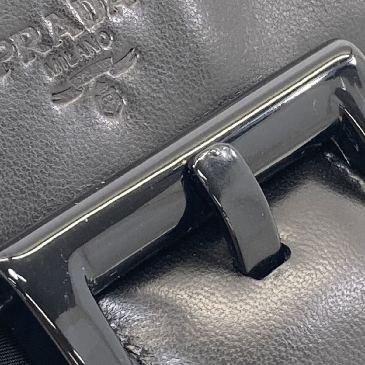 Prada Black Nylon Leather Handbag (Pre-Owned)