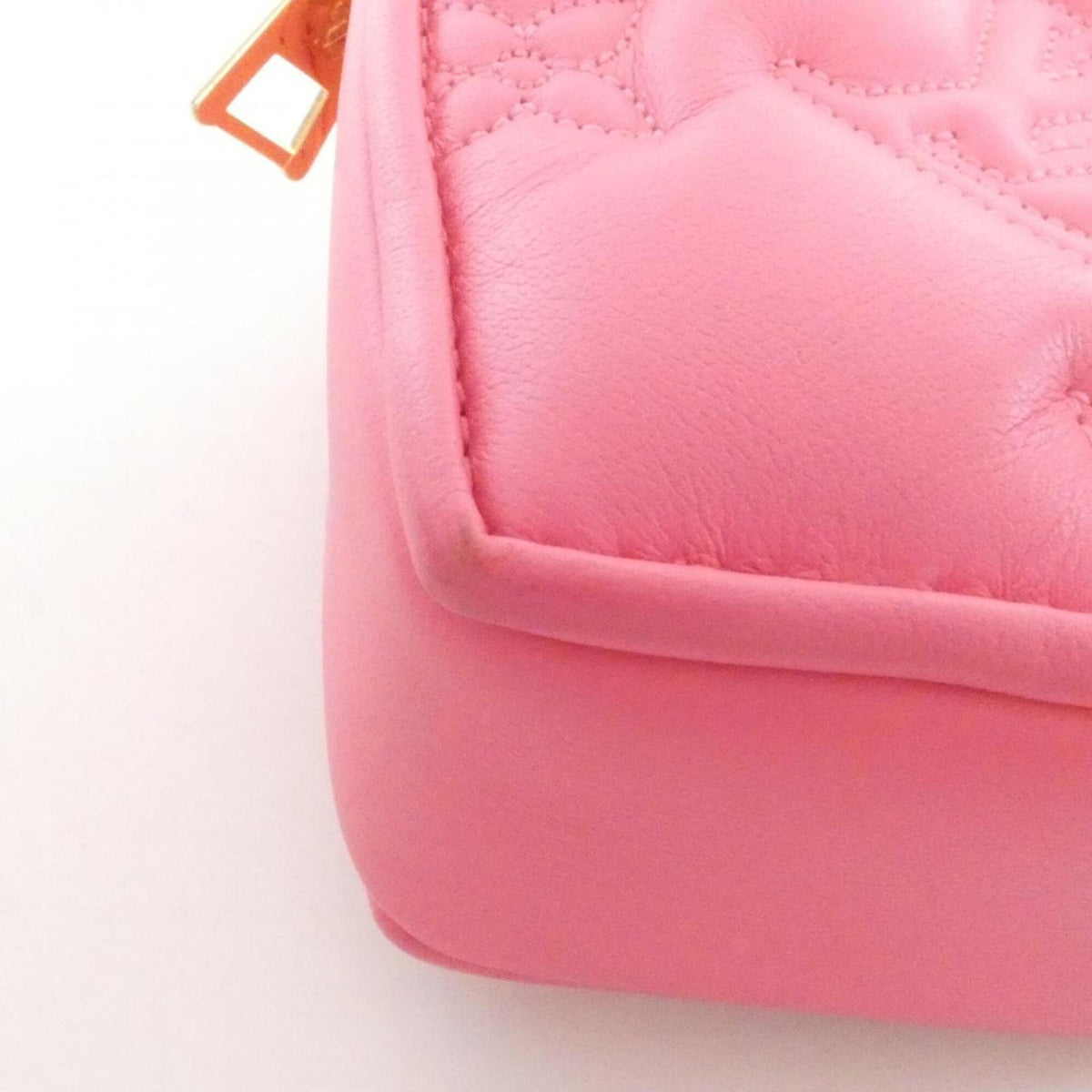 Louis Vuitton Pink Leather Handbag Pouch (Pre-Owned)