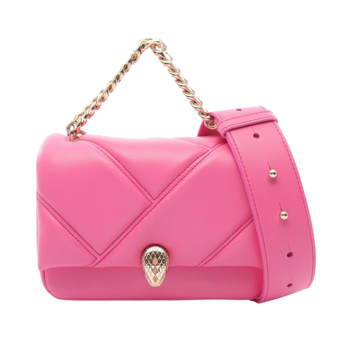 Bvlgari Pink Leather Handbag (Pre-Owned)