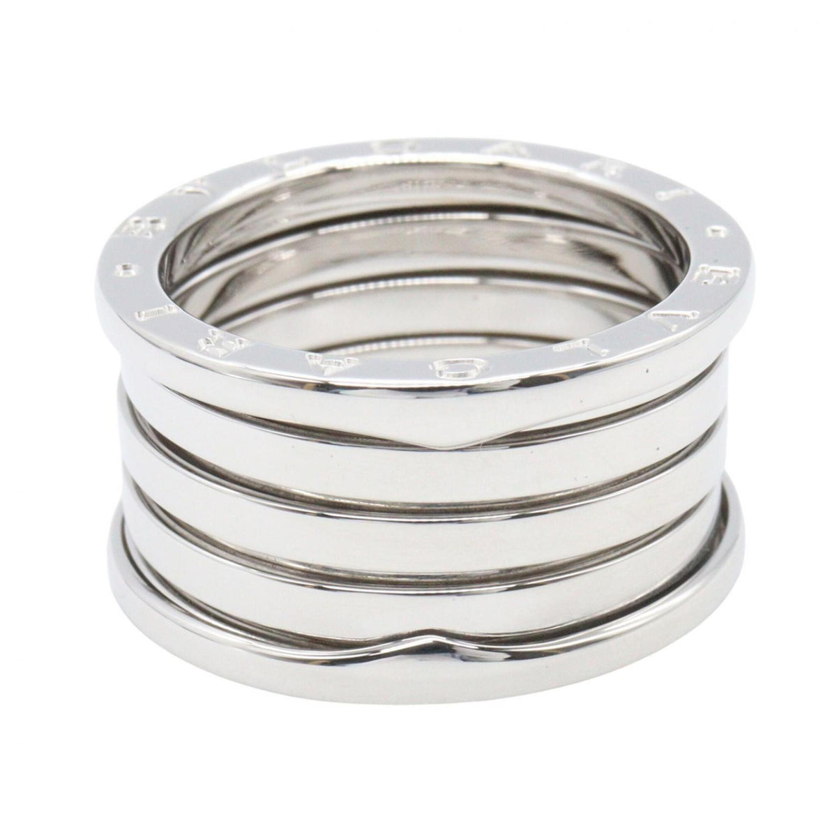 Bvlgari Silver White Gold (18K) Band Ring (Pre-Owned)