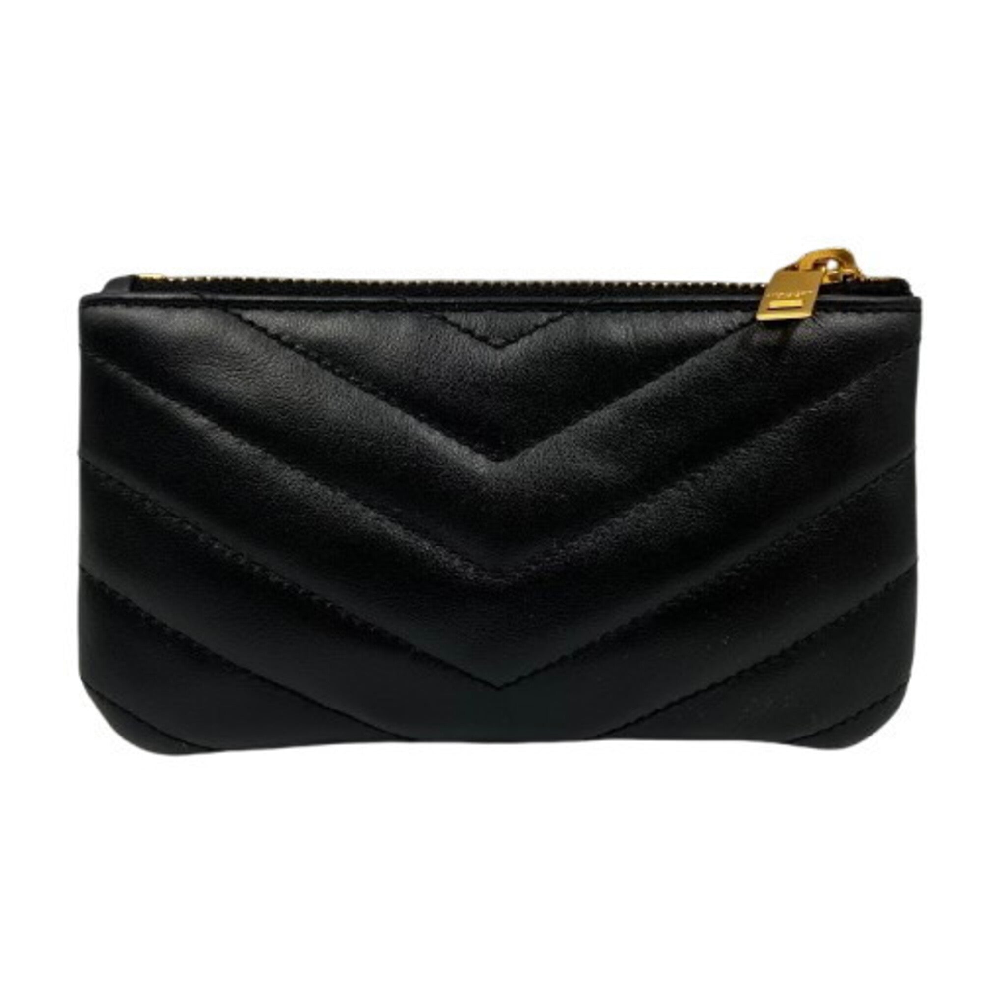 Yves Saint Laurent Black Leather Pouch (Pre-Owned)